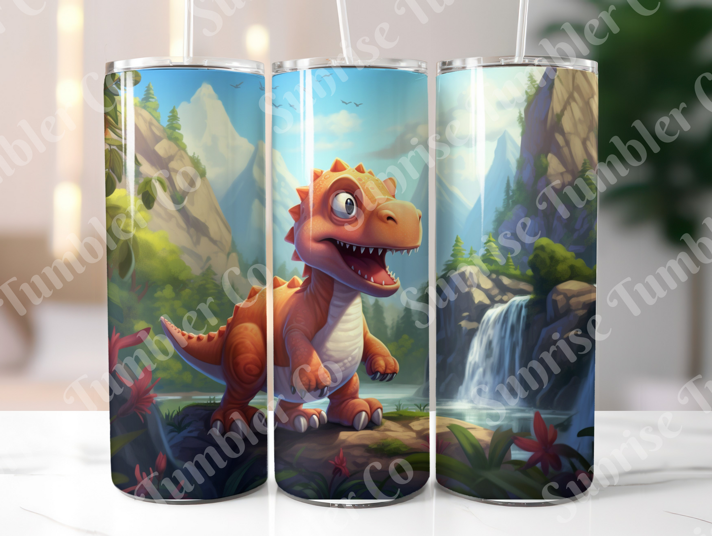Dinosaur Variety Part 2 - 20oz and 30oz Tumblers (Glow In The Dark Green And Blue Available)