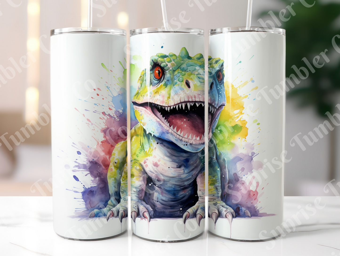 Dinosaur Variety Part 2 - 20oz and 30oz Tumblers (Glow In The Dark Green And Blue Available)