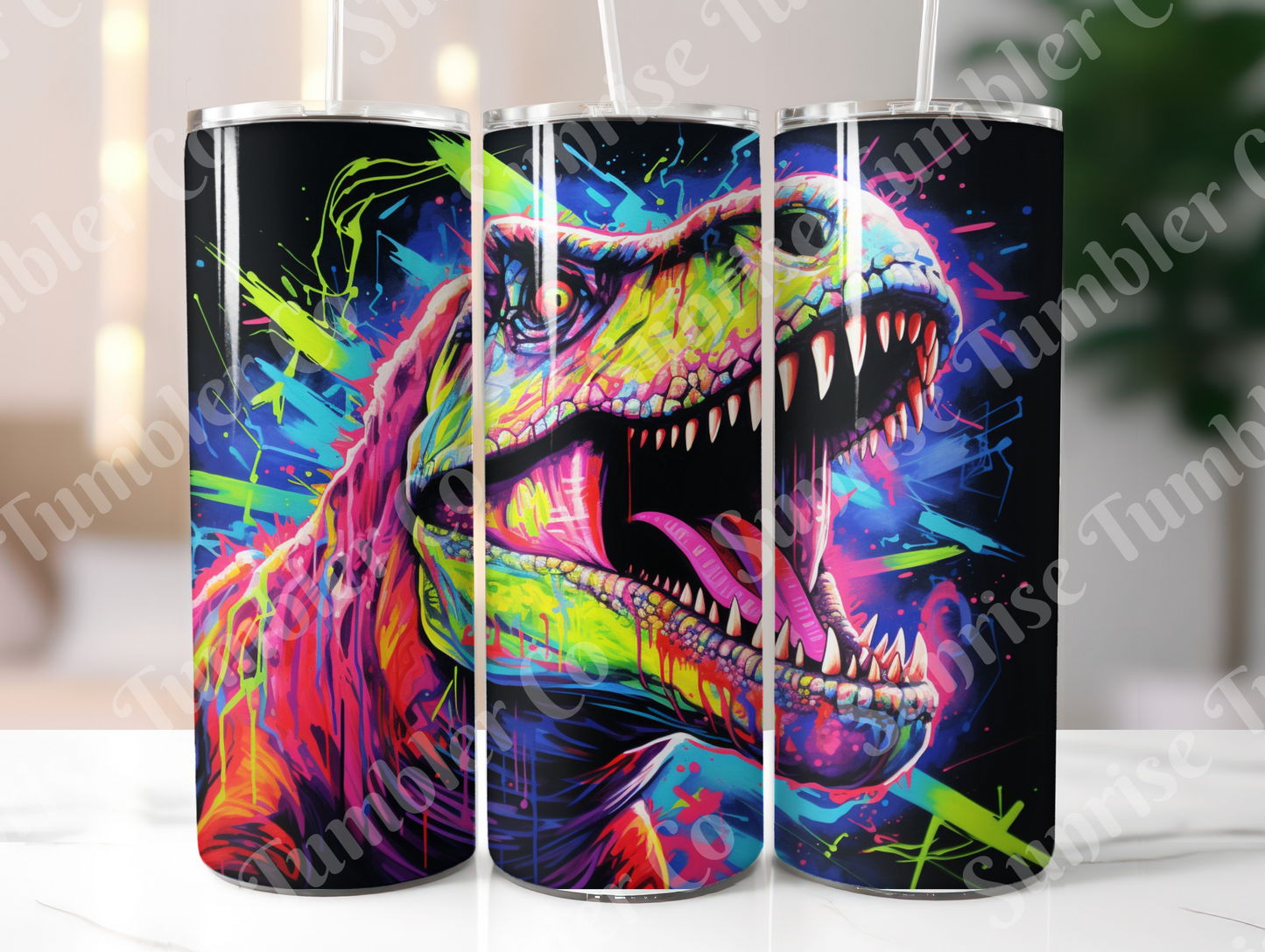 Dinosaur Variety Part 2 - 20oz and 30oz Tumblers (Glow In The Dark Green And Blue Available)