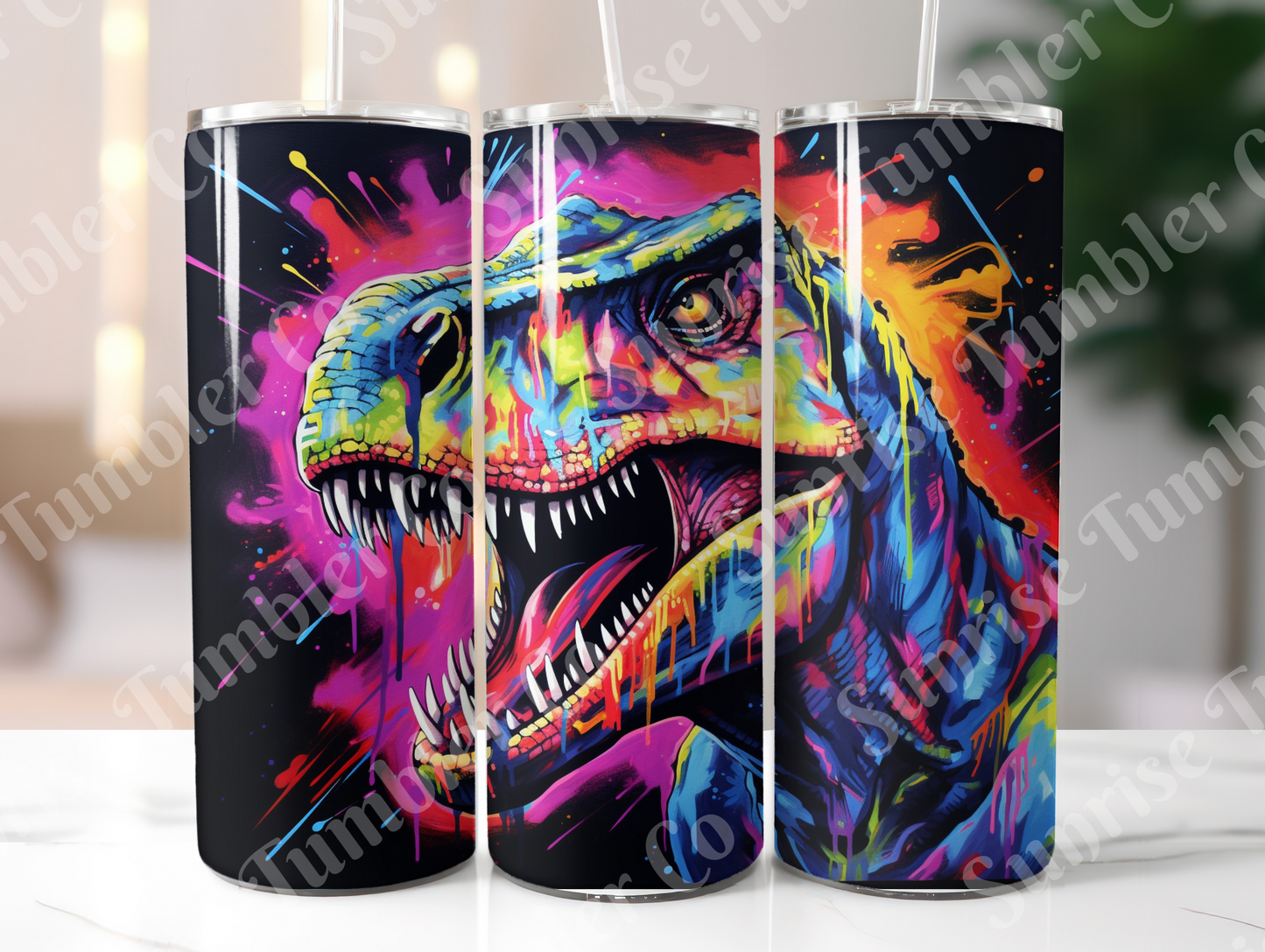 Dinosaur Variety Part 2 - 20oz and 30oz Tumblers (Glow In The Dark Green And Blue Available)