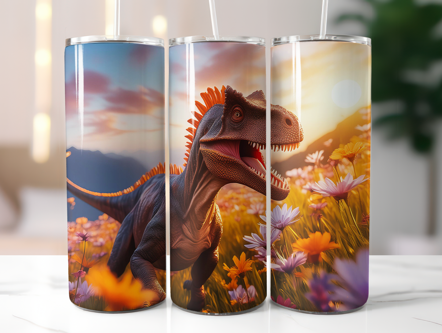 Dinosaur Variety Part 2 - 20oz and 30oz Tumblers (Glow In The Dark Green And Blue Available)
