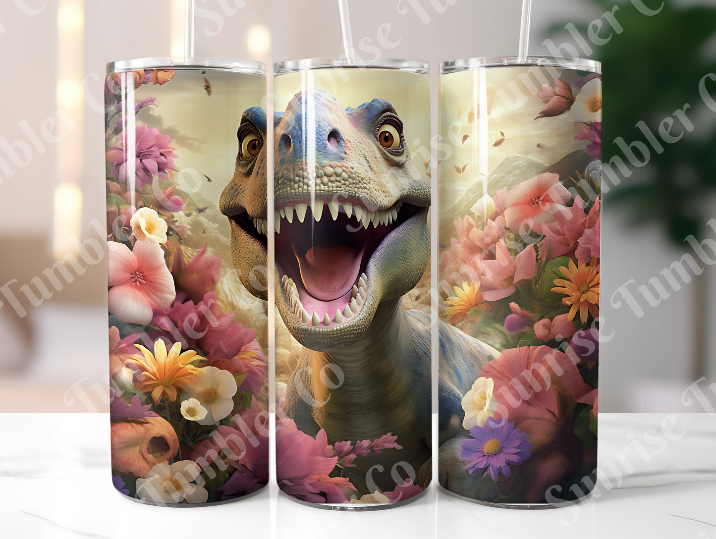 Dinosaur Variety Part 1 - 20oz and 30oz Tumblers (Glow In The Dark Green And Blue Available)
