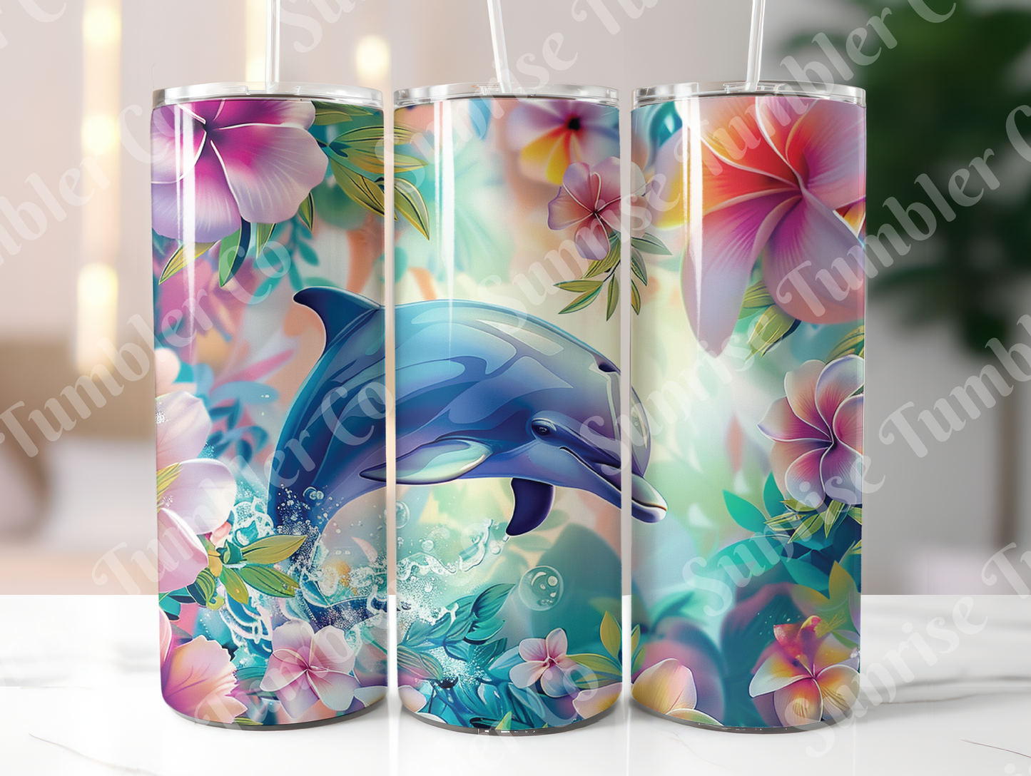 Dolphin Variety - 20oz and 30oz Tumblers (Glow In The Dark Green And Blue Available)