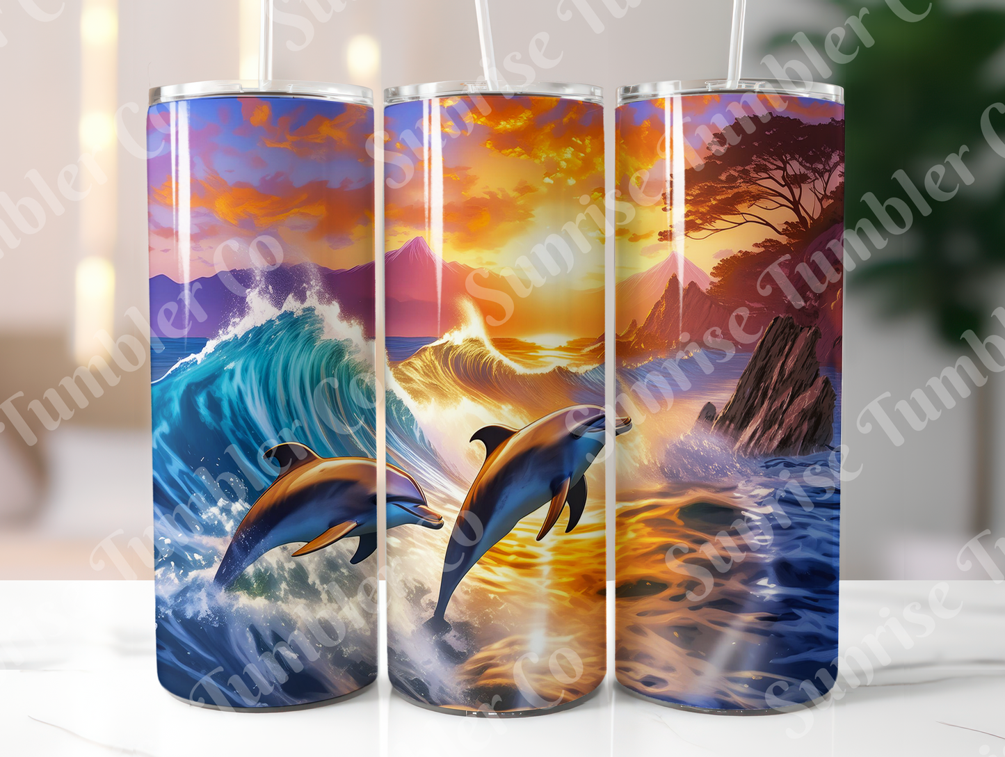 Dolphin Variety - 20oz and 30oz Tumblers (Glow In The Dark Green And Blue Available)