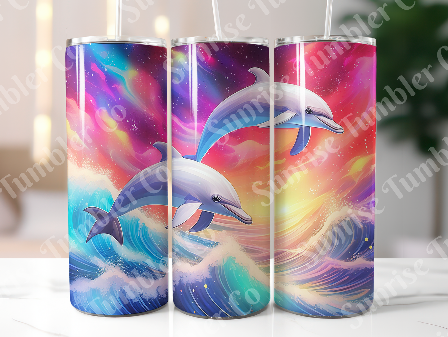Dolphin Variety - 20oz and 30oz Tumblers (Glow In The Dark Green And Blue Available)