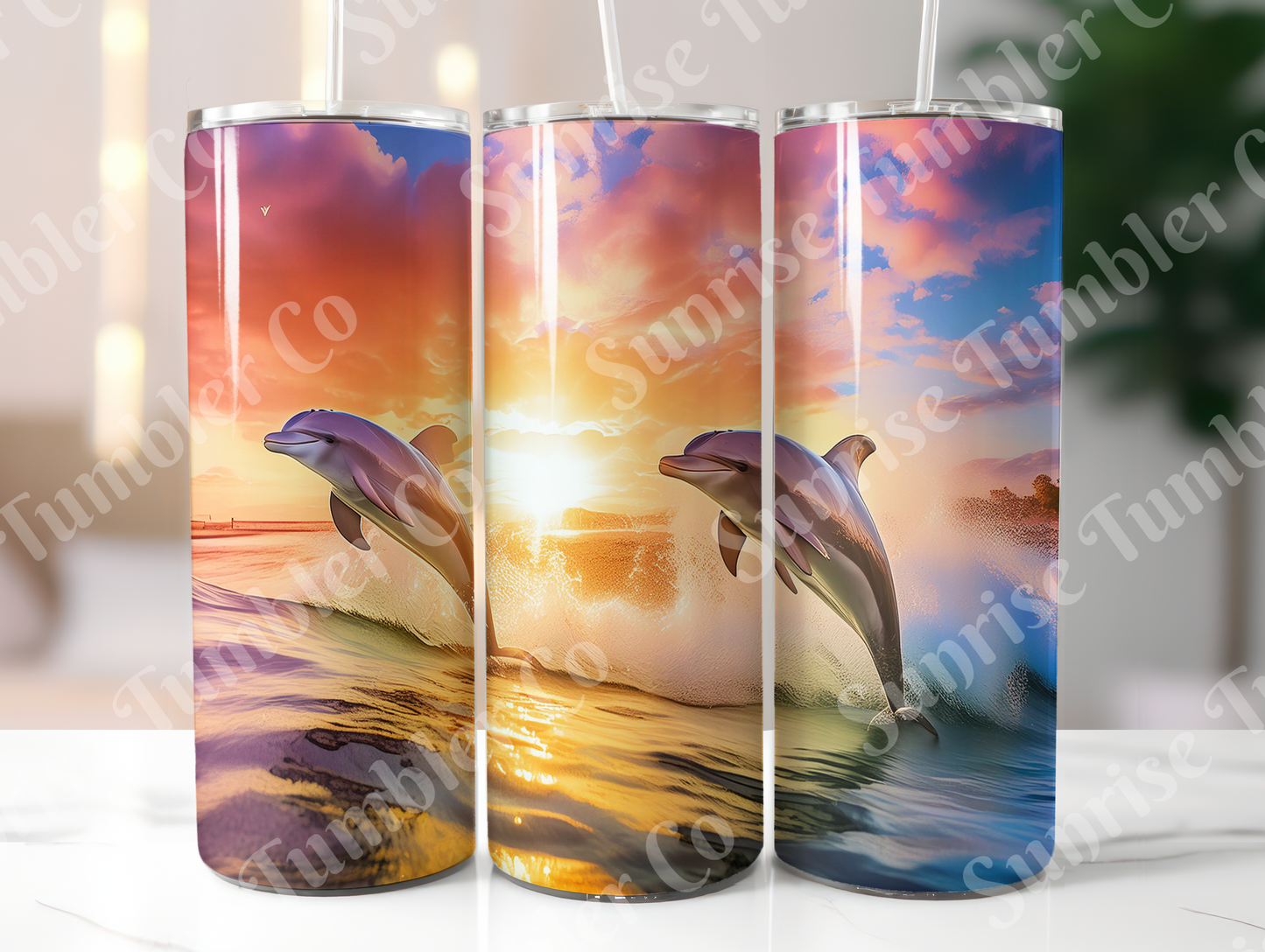 Dolphin Variety - 20oz and 30oz Tumblers (Glow In The Dark Green And Blue Available)