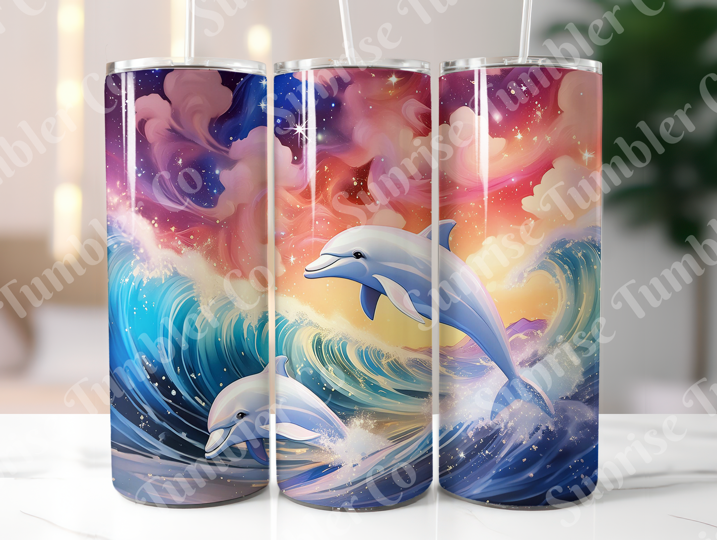 Dolphin Variety - 20oz and 30oz Tumblers (Glow In The Dark Green And Blue Available)