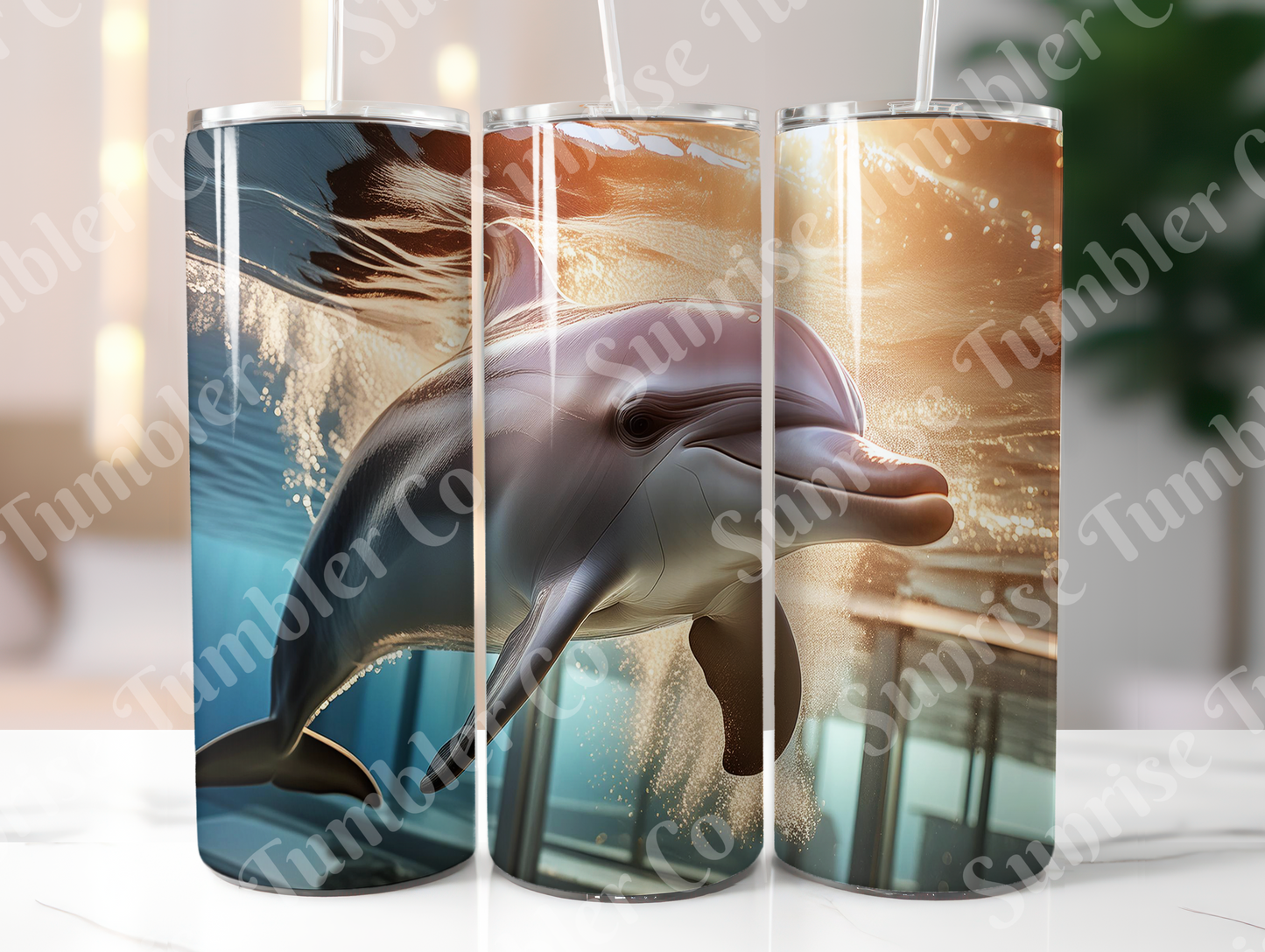 Dolphin Variety - 20oz and 30oz Tumblers (Glow In The Dark Green And Blue Available)