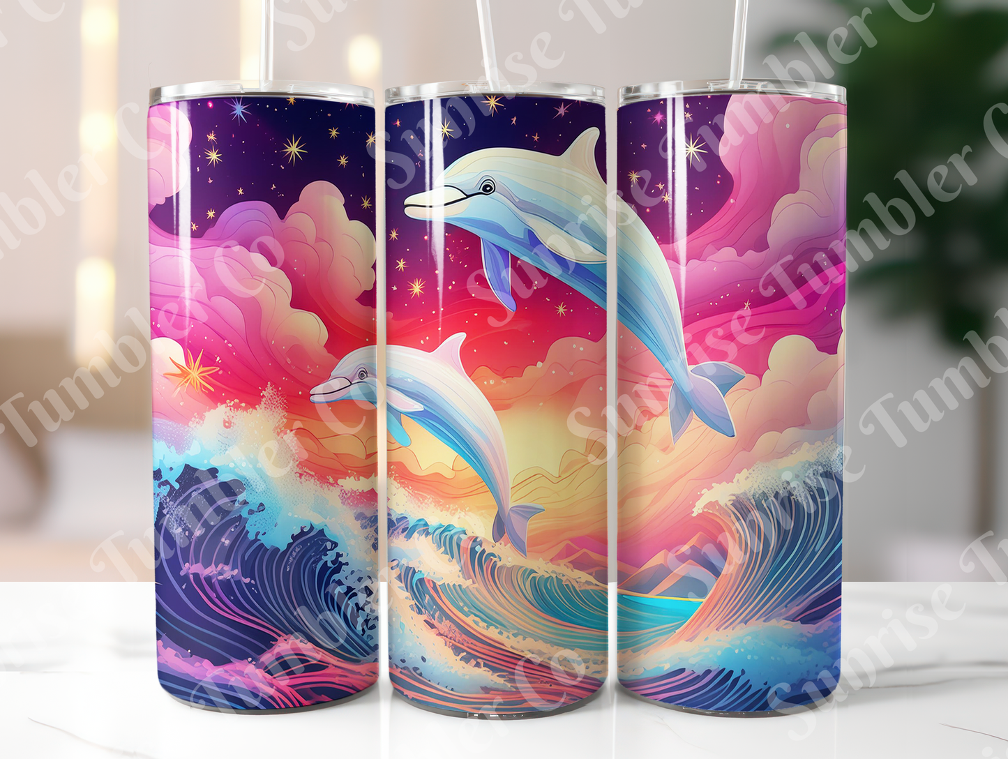 Dolphin Variety - 20oz and 30oz Tumblers (Glow In The Dark Green And Blue Available)