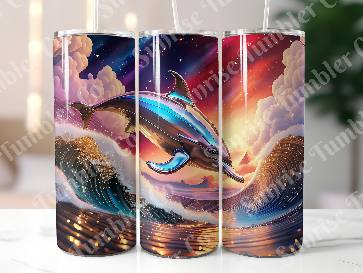 Dolphin Variety - 20oz and 30oz Tumblers (Glow In The Dark Green And Blue Available)