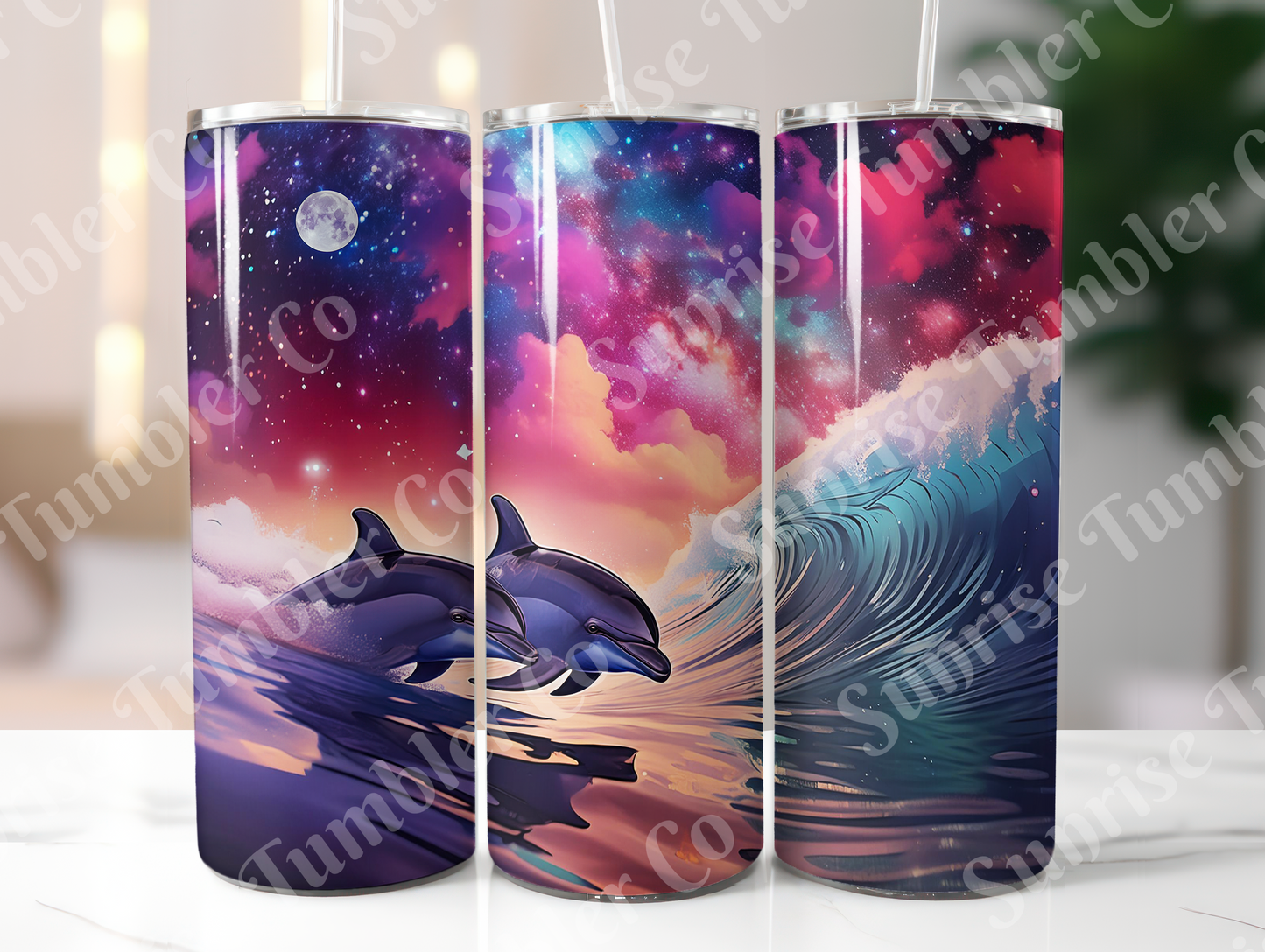 Dolphin Variety - 20oz and 30oz Tumblers (Glow In The Dark Green And Blue Available)