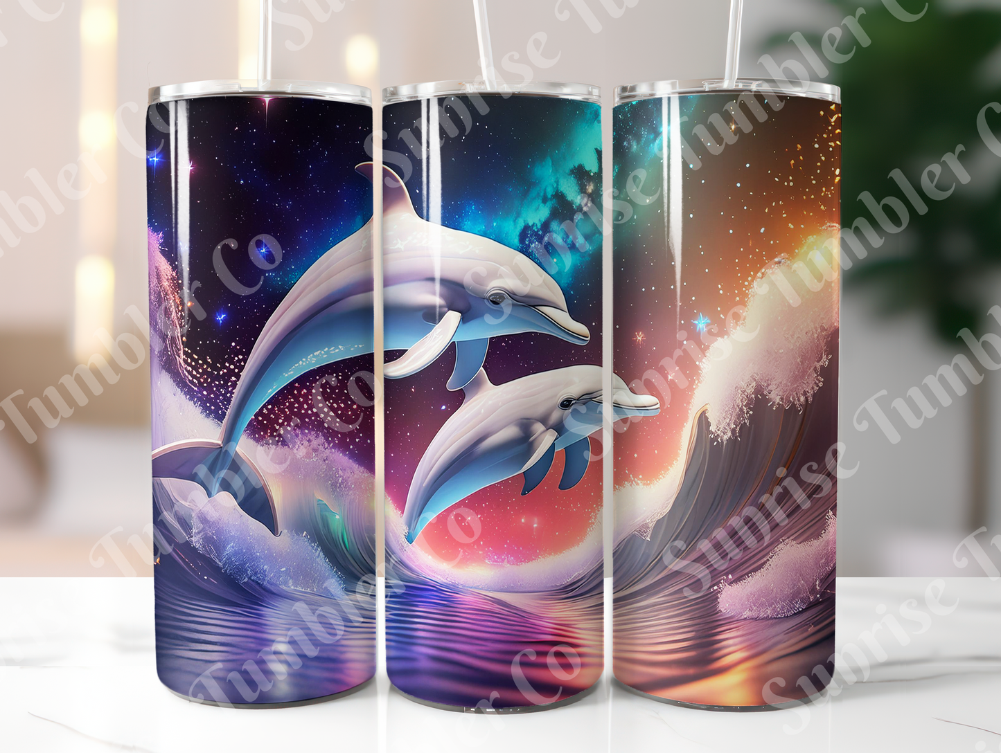 Dolphin Variety - 20oz and 30oz Tumblers (Glow In The Dark Green And Blue Available)