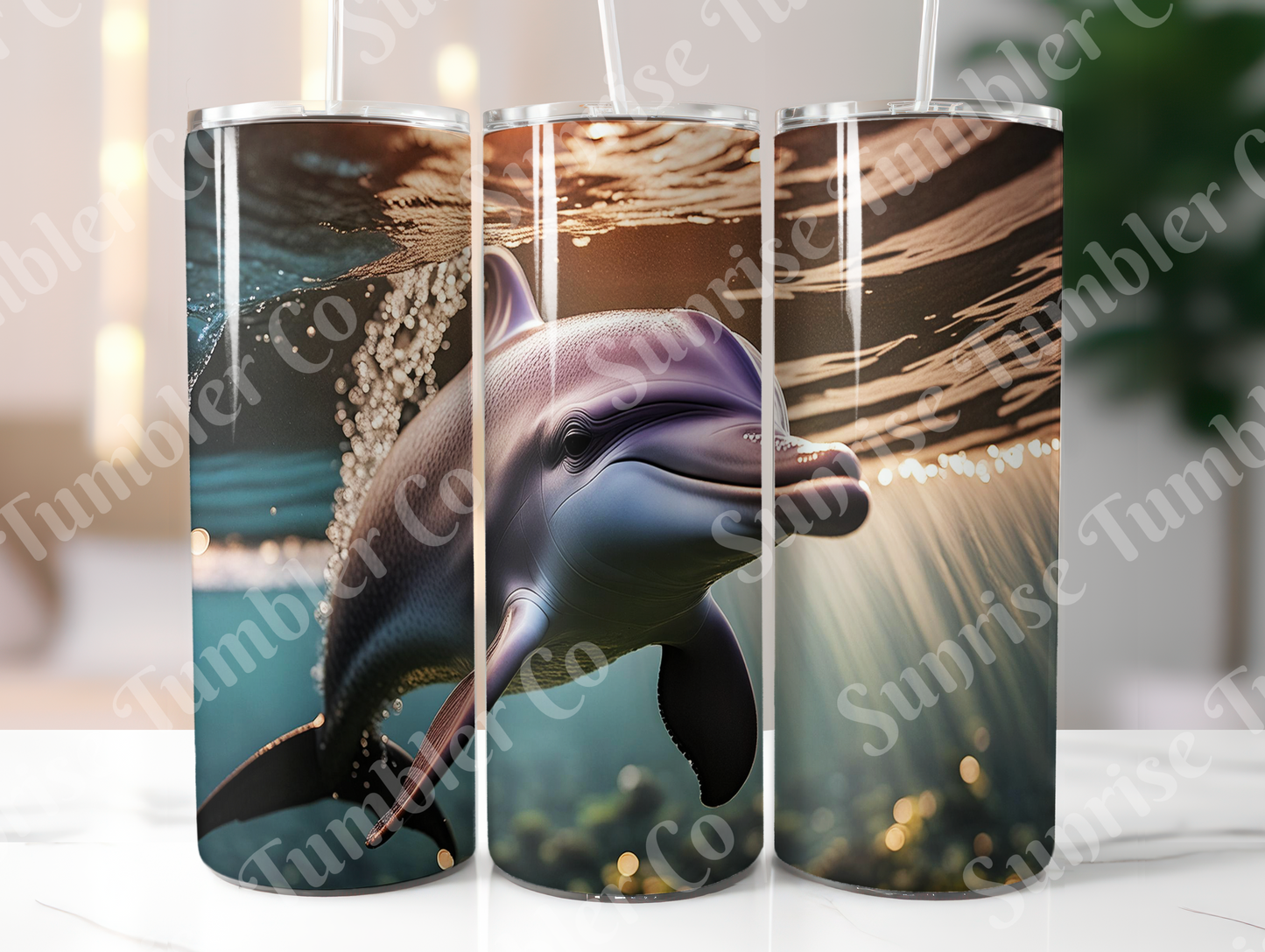 Dolphin Variety - 20oz and 30oz Tumblers (Glow In The Dark Green And Blue Available)