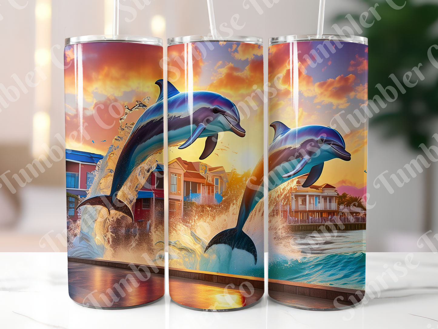 Dolphin Variety - 20oz and 30oz Tumblers (Glow In The Dark Green And Blue Available)
