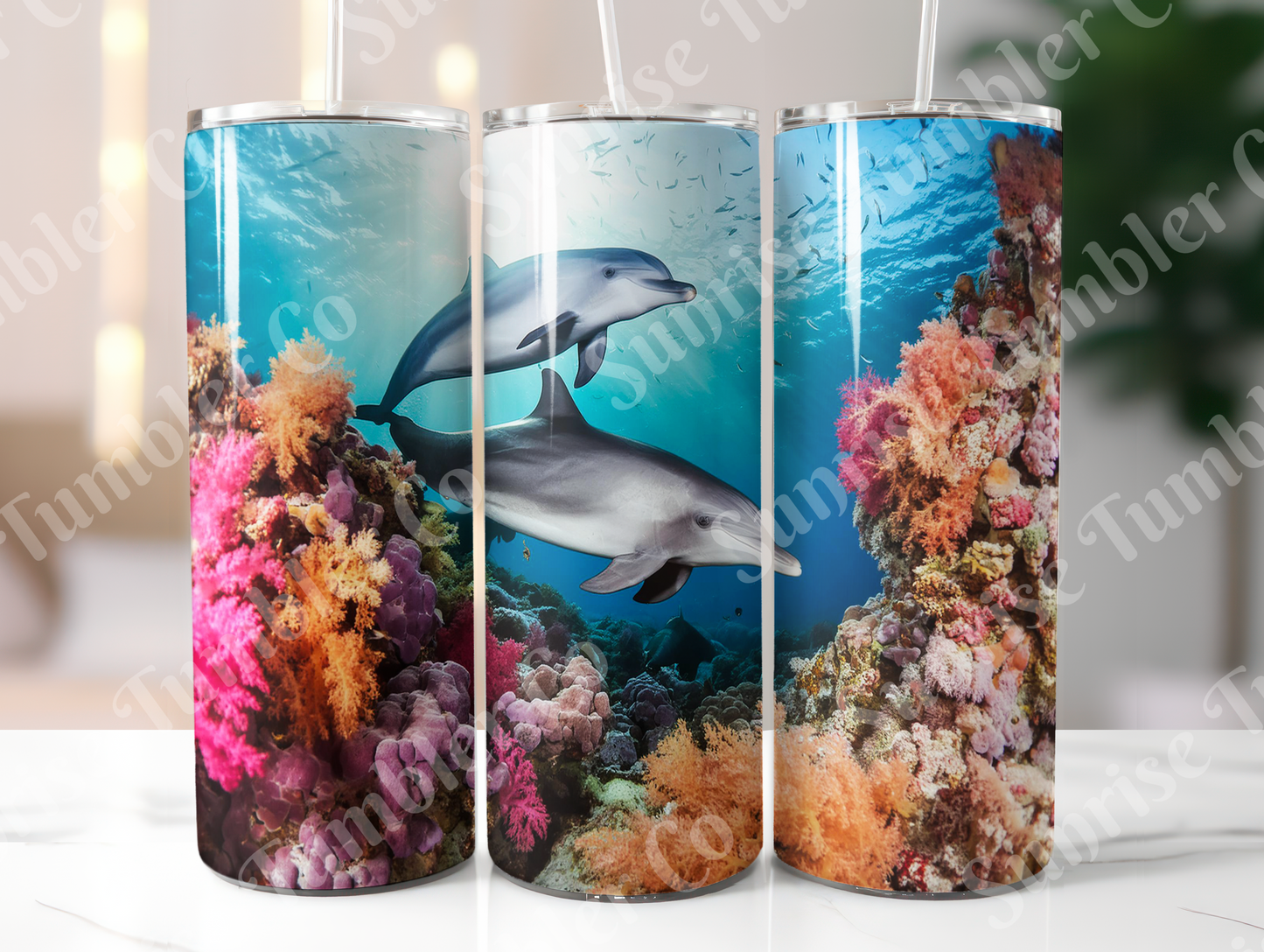 Dolphin Variety - 20oz and 30oz Tumblers (Glow In The Dark Green And Blue Available)