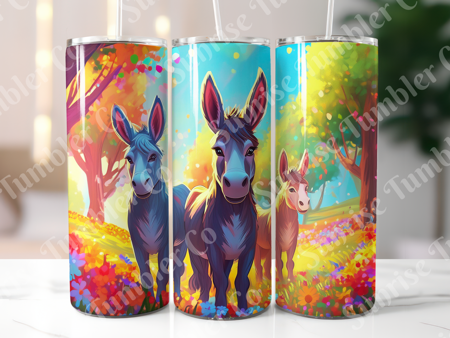 Donkey Variety - 20oz and 30oz Tumblers (Glow In The Dark Green And Blue Available)