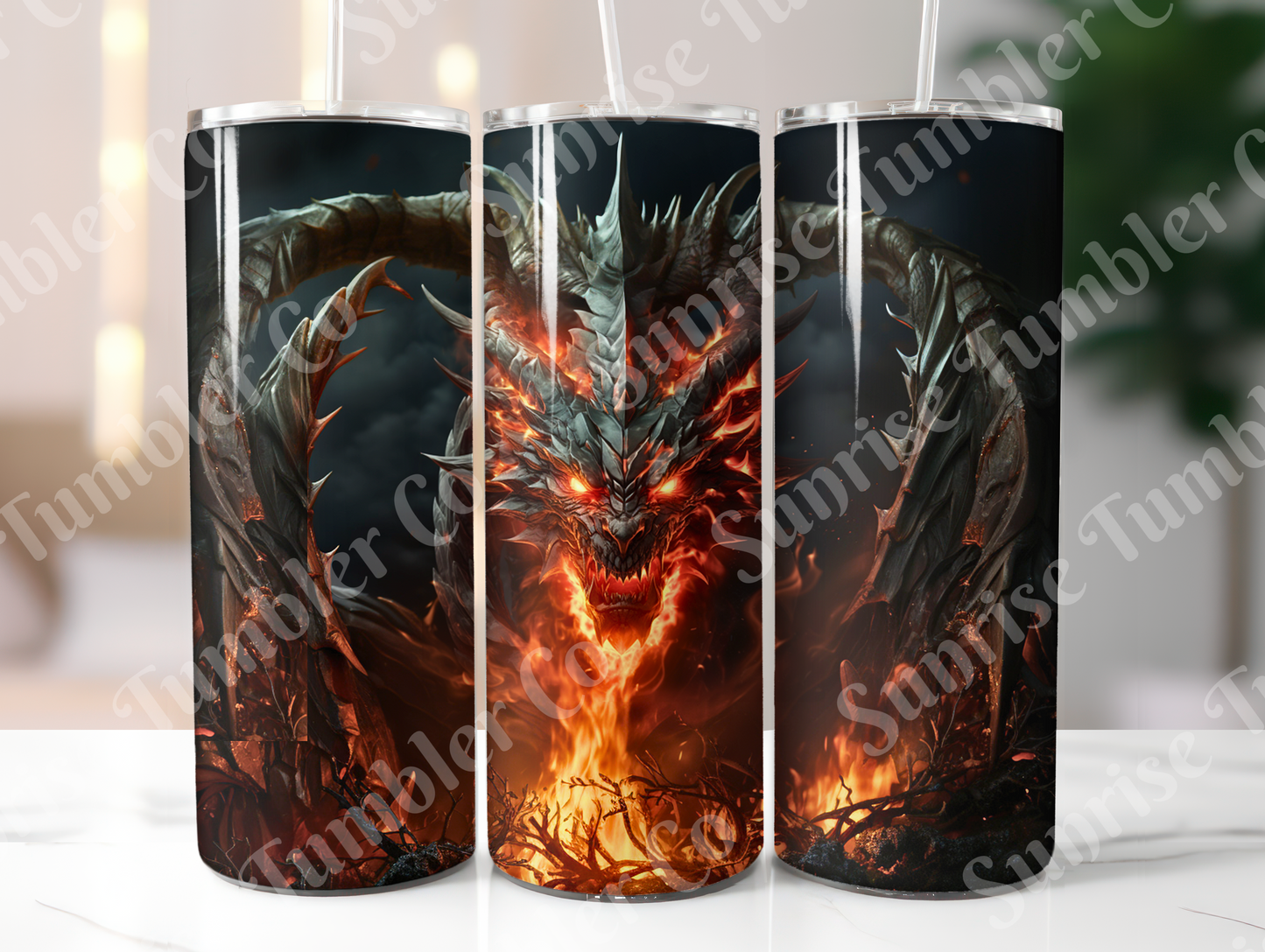 Dragon Variety Part 1 - 20oz and 30oz Tumblers (Glow In The Dark Green And Blue Available)
