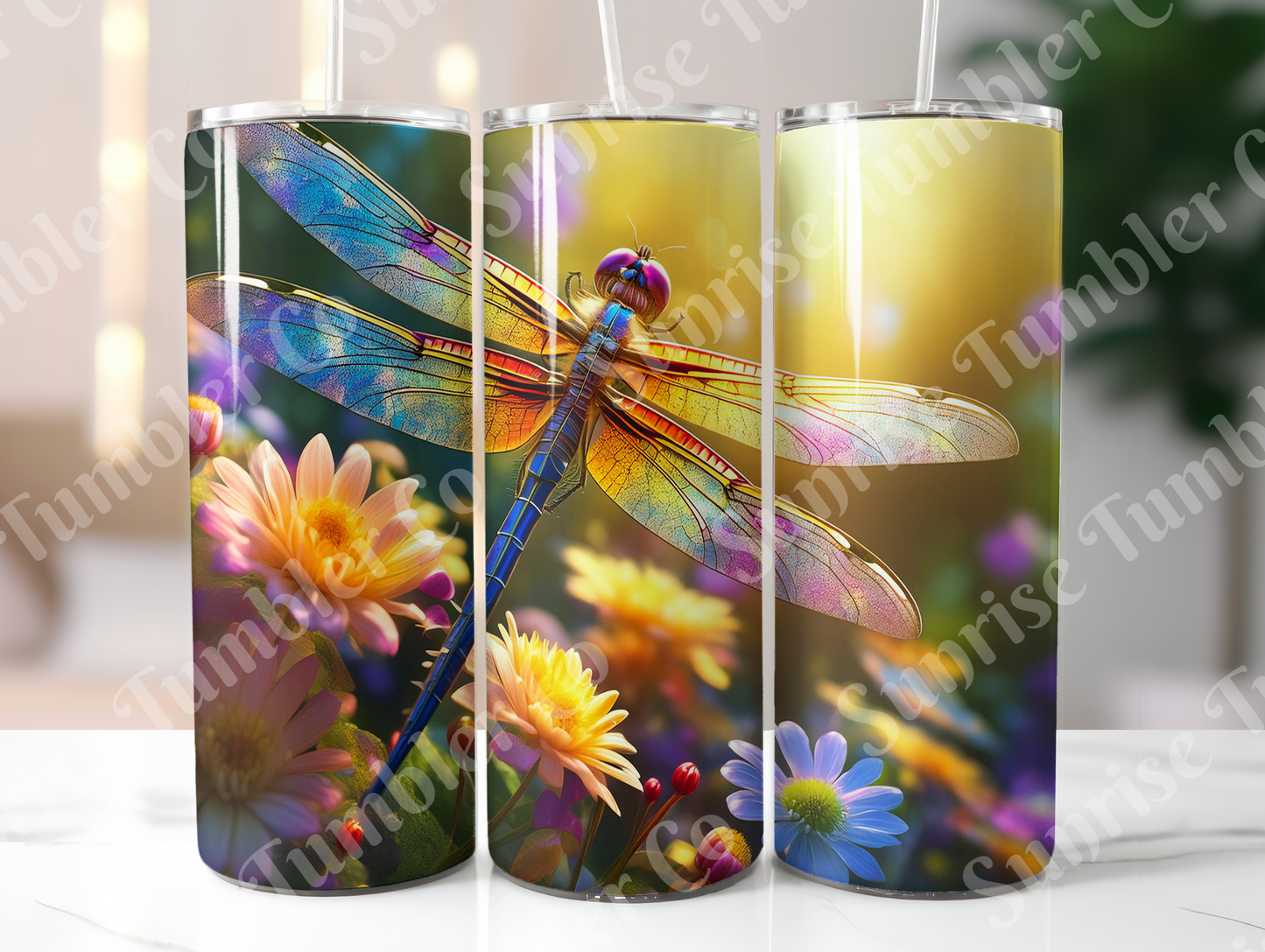 Dragonfly Variety Part 1 - 20oz and 30oz Tumblers (Glow In The Dark Green And Blue Available)
