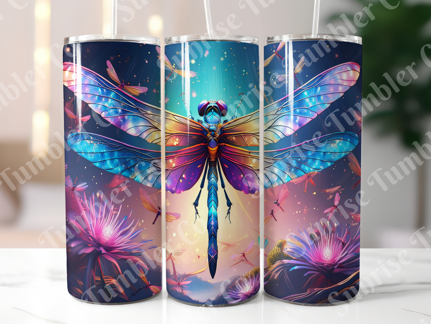 Dragonfly Variety Part 1 - 20oz and 30oz Tumblers (Glow In The Dark Green And Blue Available)