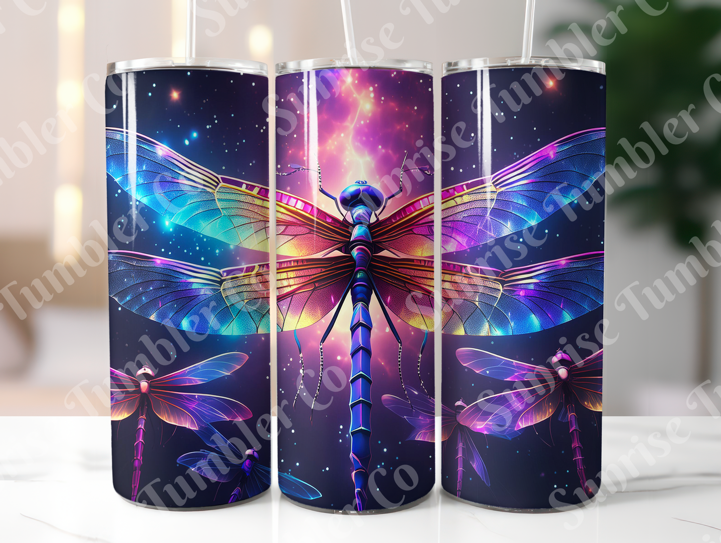 Dragonfly Variety Part 1 - 20oz and 30oz Tumblers (Glow In The Dark Green And Blue Available)