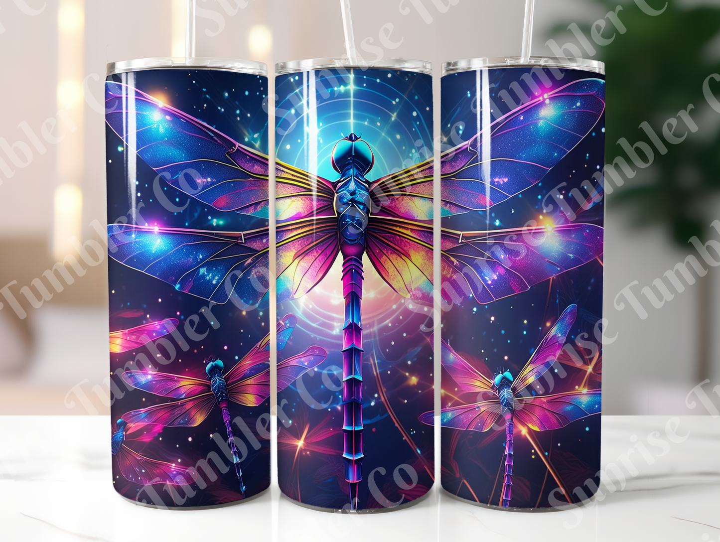 Dragonfly Variety Part 1 - 20oz and 30oz Tumblers (Glow In The Dark Green And Blue Available)