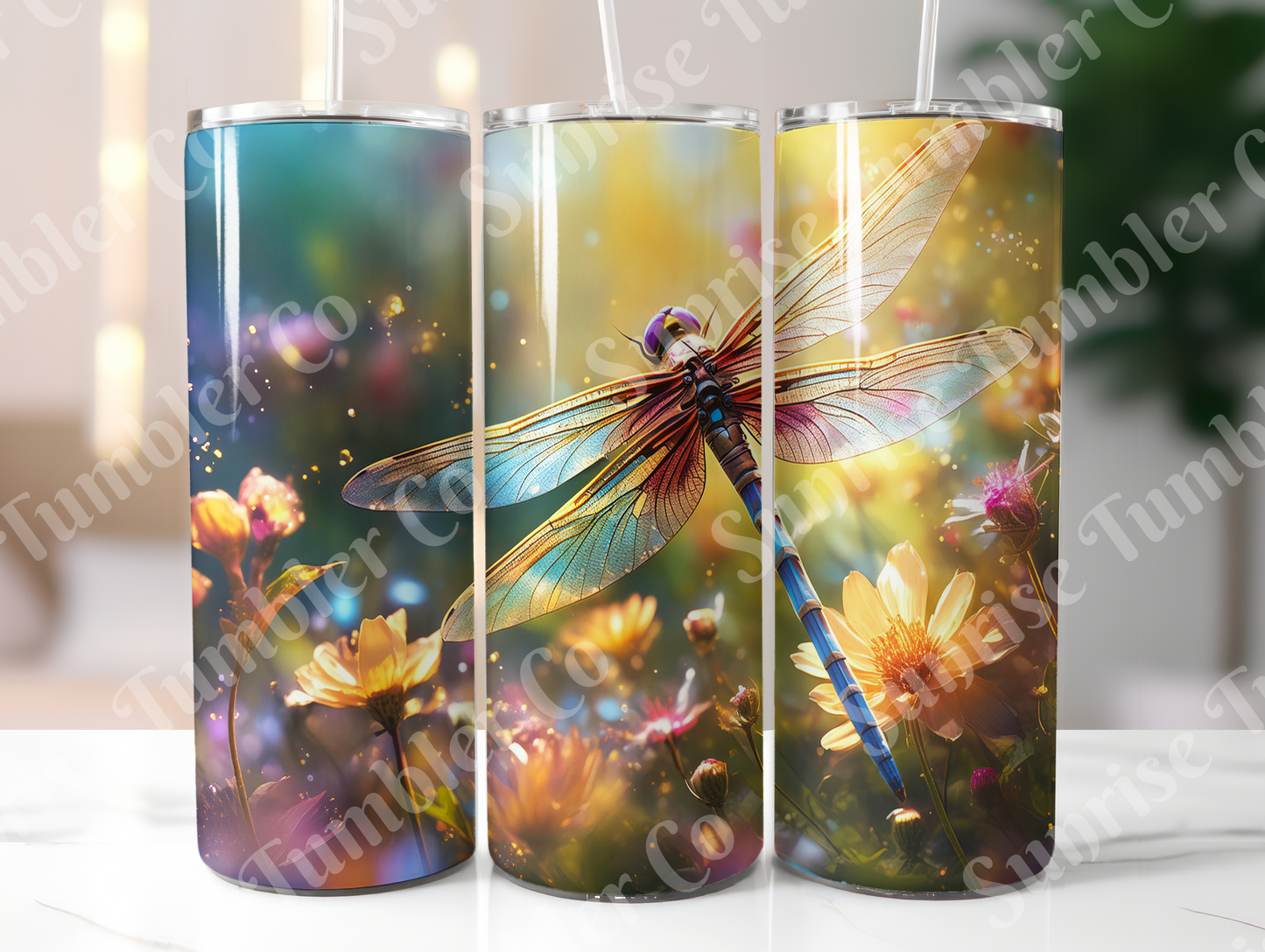 Dragonfly Variety Part 1 - 20oz and 30oz Tumblers (Glow In The Dark Green And Blue Available)