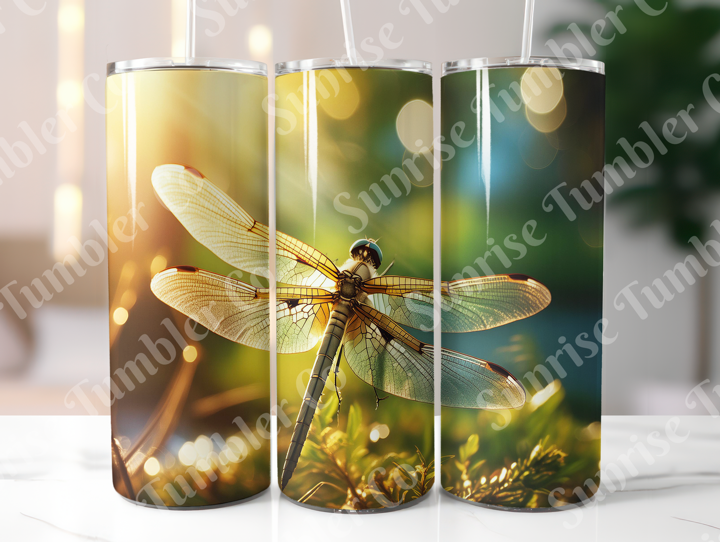 Dragonfly Variety Part 1 - 20oz and 30oz Tumblers (Glow In The Dark Green And Blue Available)