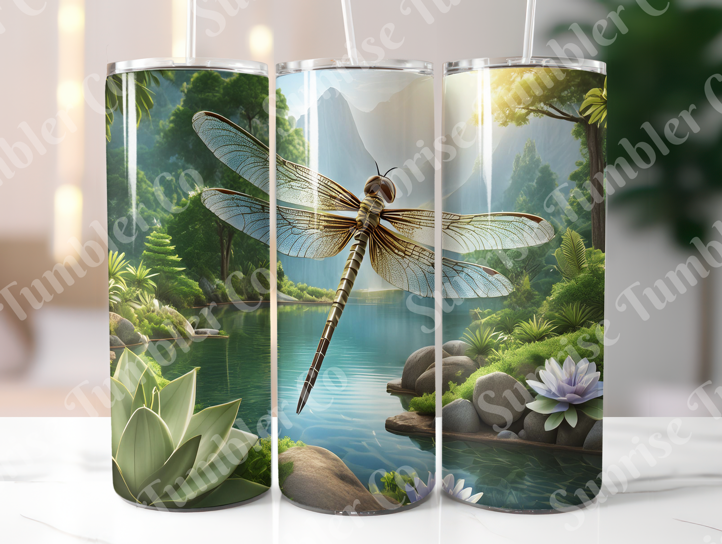Dragonfly Variety Part 1 - 20oz and 30oz Tumblers (Glow In The Dark Green And Blue Available)