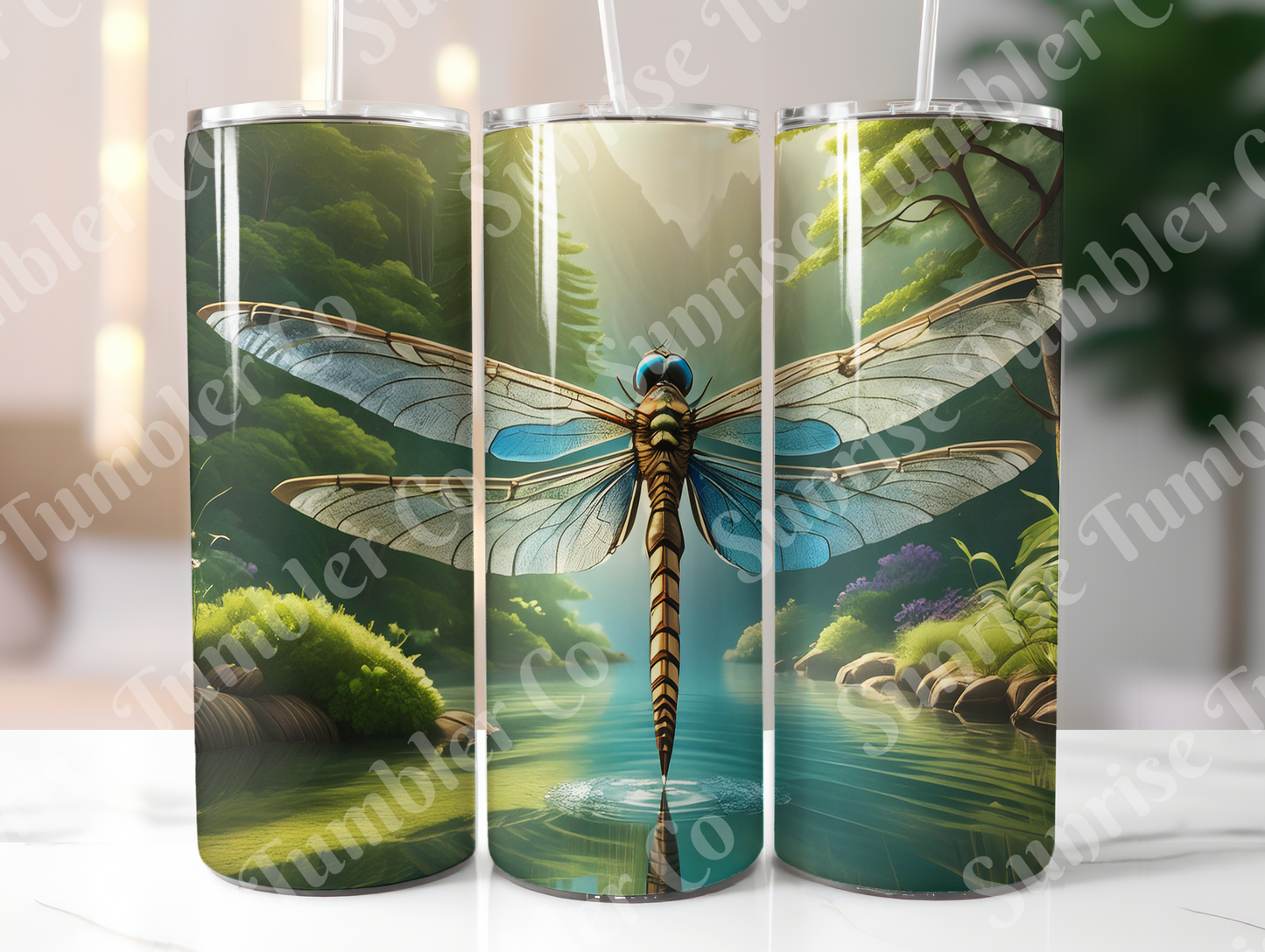 Dragonfly Variety Part 1 - 20oz and 30oz Tumblers (Glow In The Dark Green And Blue Available)