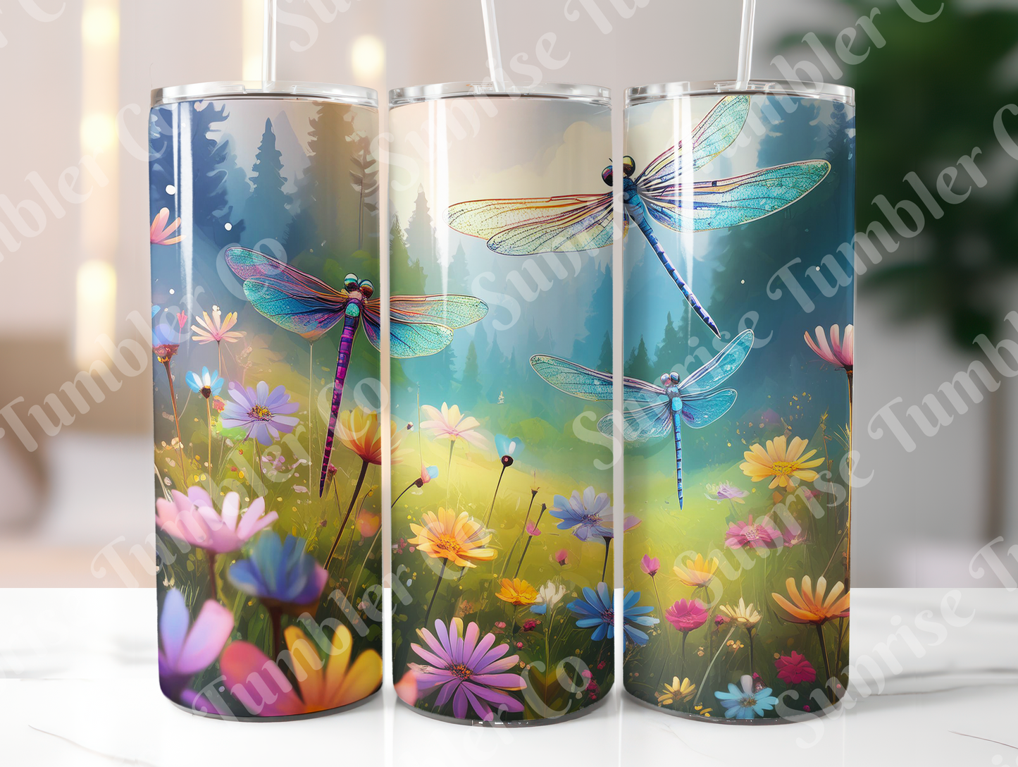 Dragonfly Variety Part 2 - 20oz and 30oz Tumblers (Glow In The Dark Green And Blue Available)