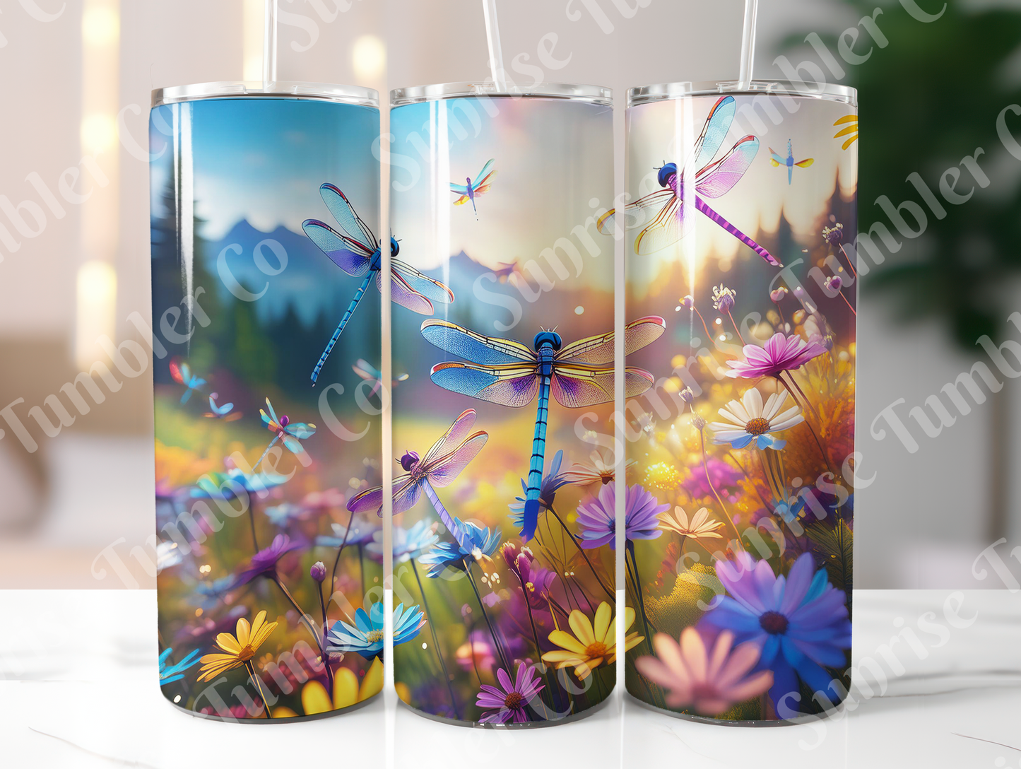 Dragonfly Variety Part 2 - 20oz and 30oz Tumblers (Glow In The Dark Green And Blue Available)