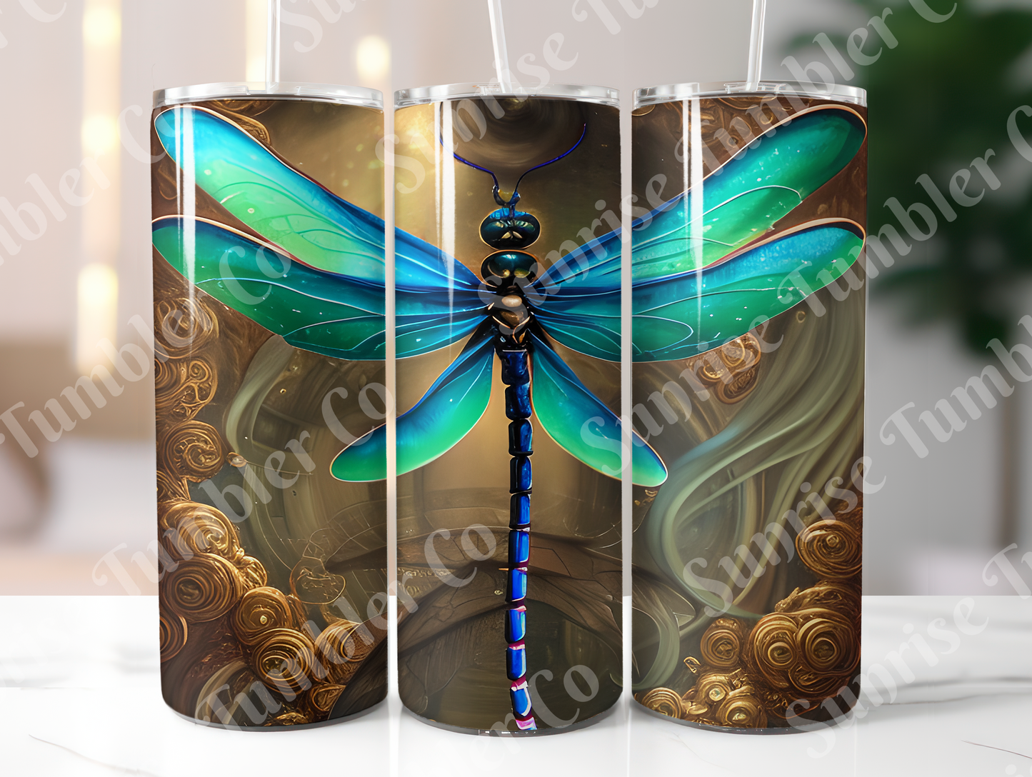 Dragonfly Variety Part 1 - 20oz and 30oz Tumblers (Glow In The Dark Green And Blue Available)