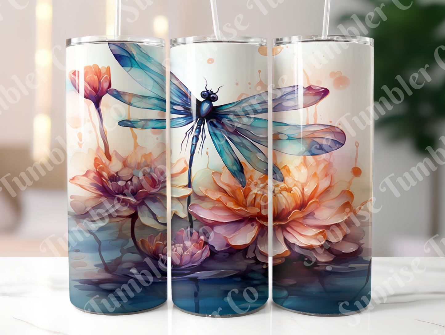 Dragonfly Variety Part 2 - 20oz and 30oz Tumblers (Glow In The Dark Green And Blue Available)