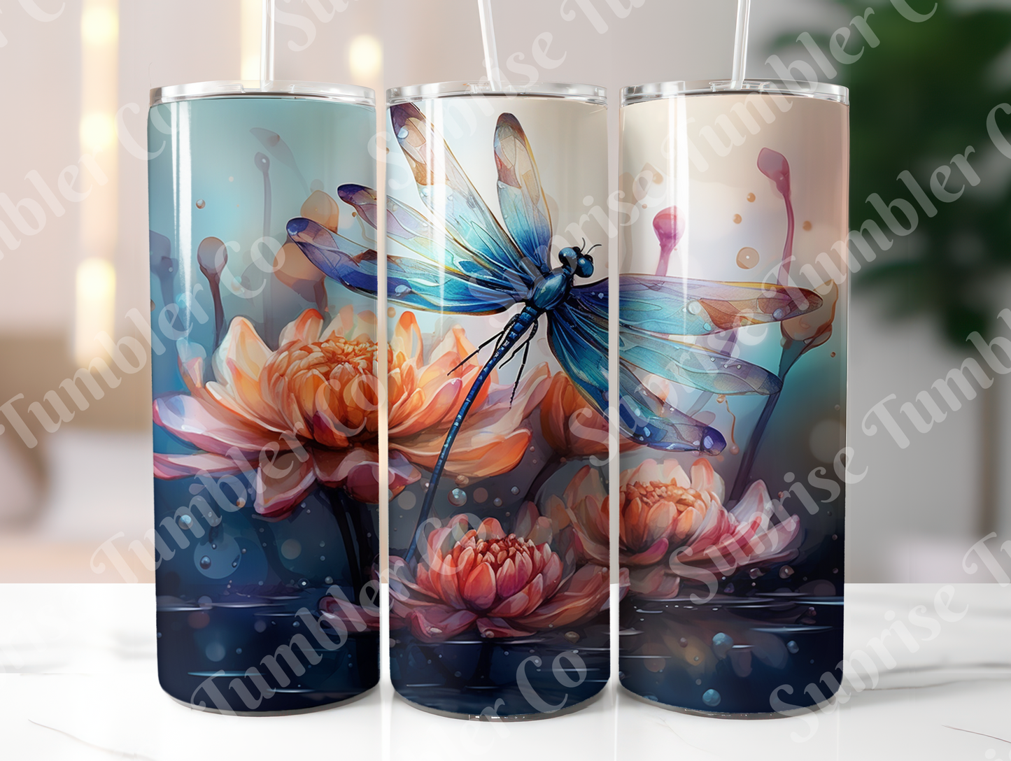 Dragonfly Variety Part 2 - 20oz and 30oz Tumblers (Glow In The Dark Green And Blue Available)