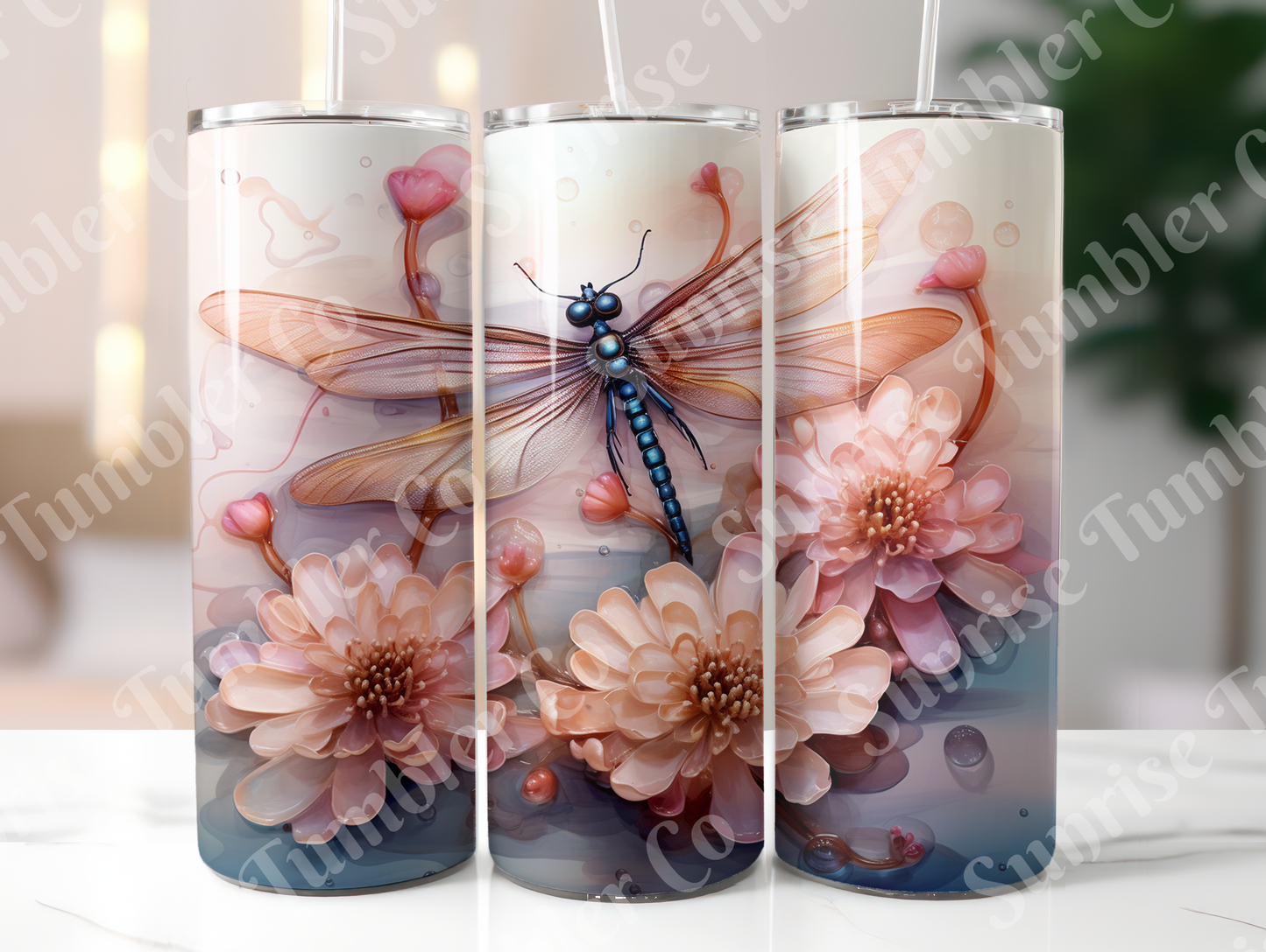 Dragonfly Variety Part 2 - 20oz and 30oz Tumblers (Glow In The Dark Green And Blue Available)