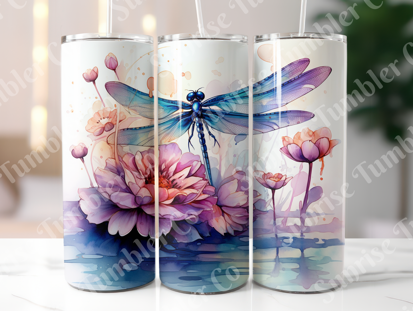 Dragonfly Variety Part 2 - 20oz and 30oz Tumblers (Glow In The Dark Green And Blue Available)