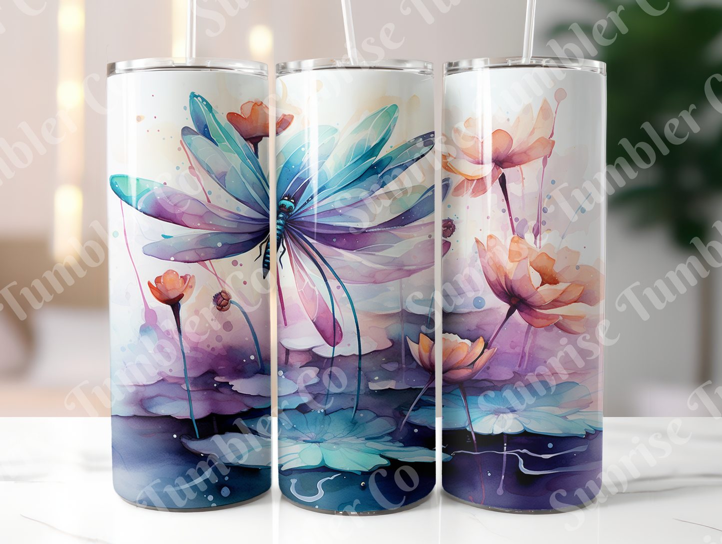 Dragonfly Variety Part 2 - 20oz and 30oz Tumblers (Glow In The Dark Green And Blue Available)