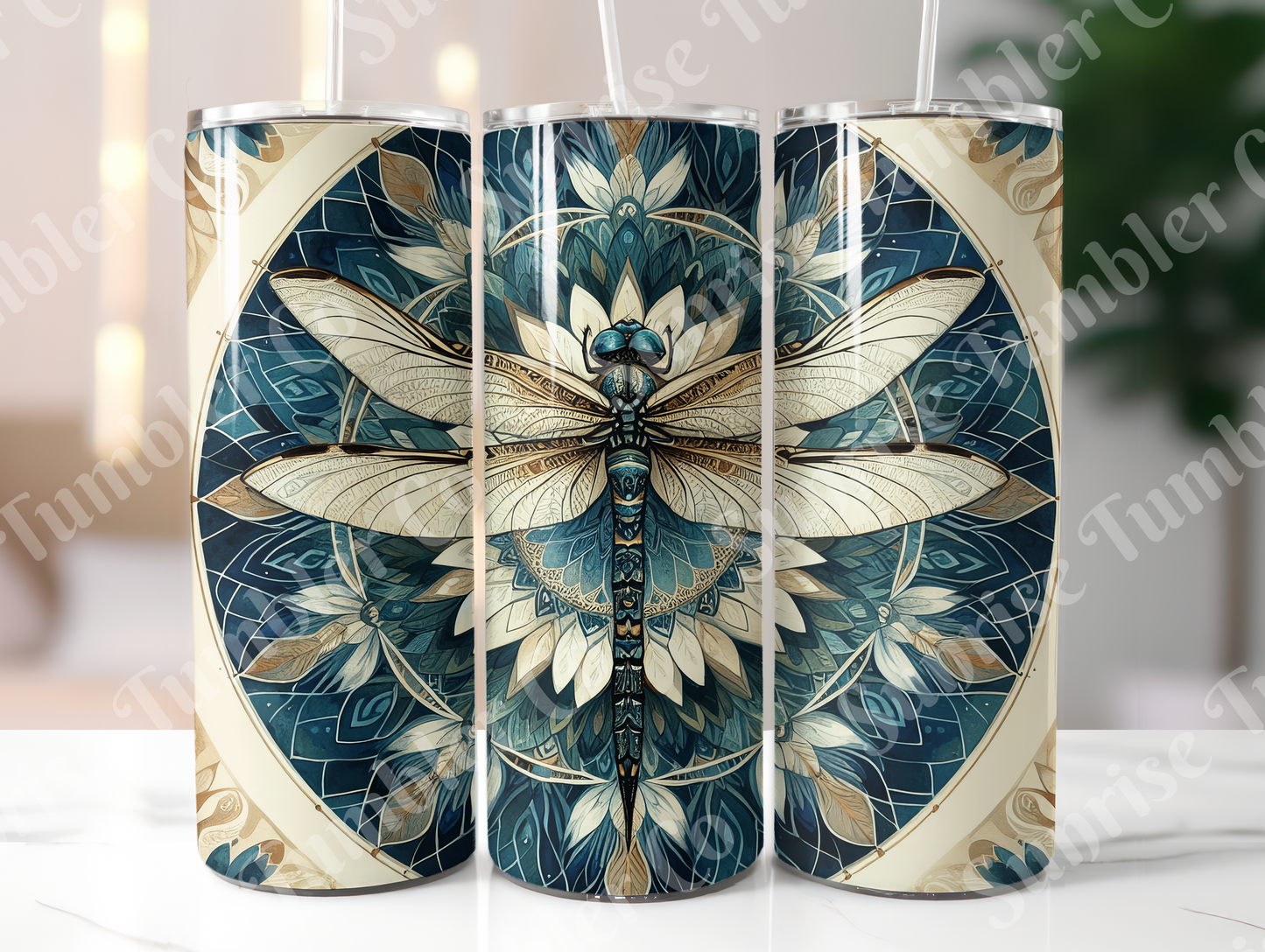 Dragonfly Variety Part 1 - 20oz and 30oz Tumblers (Glow In The Dark Green And Blue Available)