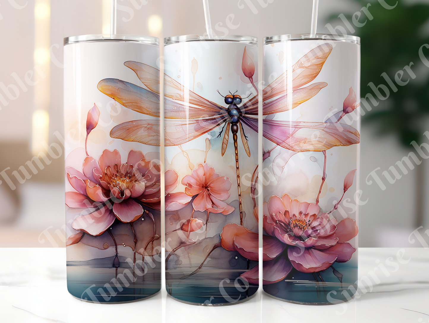 Dragonfly Variety Part 2 - 20oz and 30oz Tumblers (Glow In The Dark Green And Blue Available)