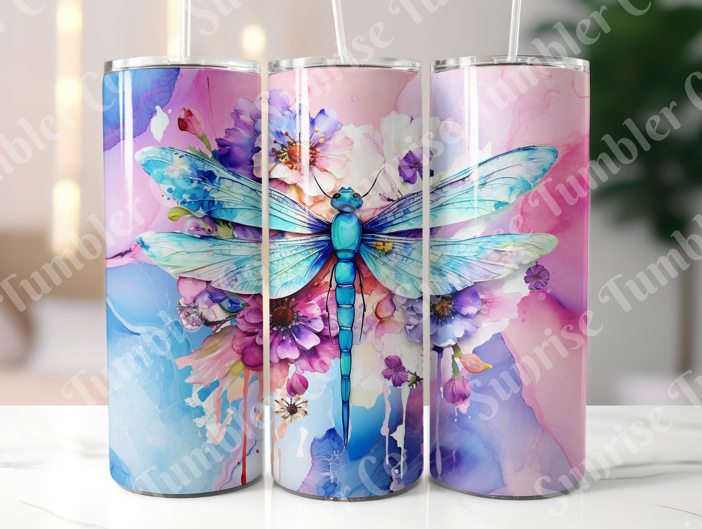 Dragonfly Variety Part 2 - 20oz and 30oz Tumblers (Glow In The Dark Green And Blue Available)