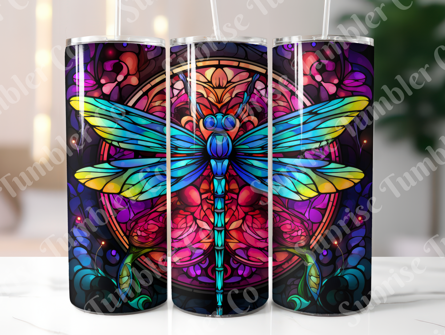 Dragonfly Variety Part 2 - 20oz and 30oz Tumblers (Glow In The Dark Green And Blue Available)