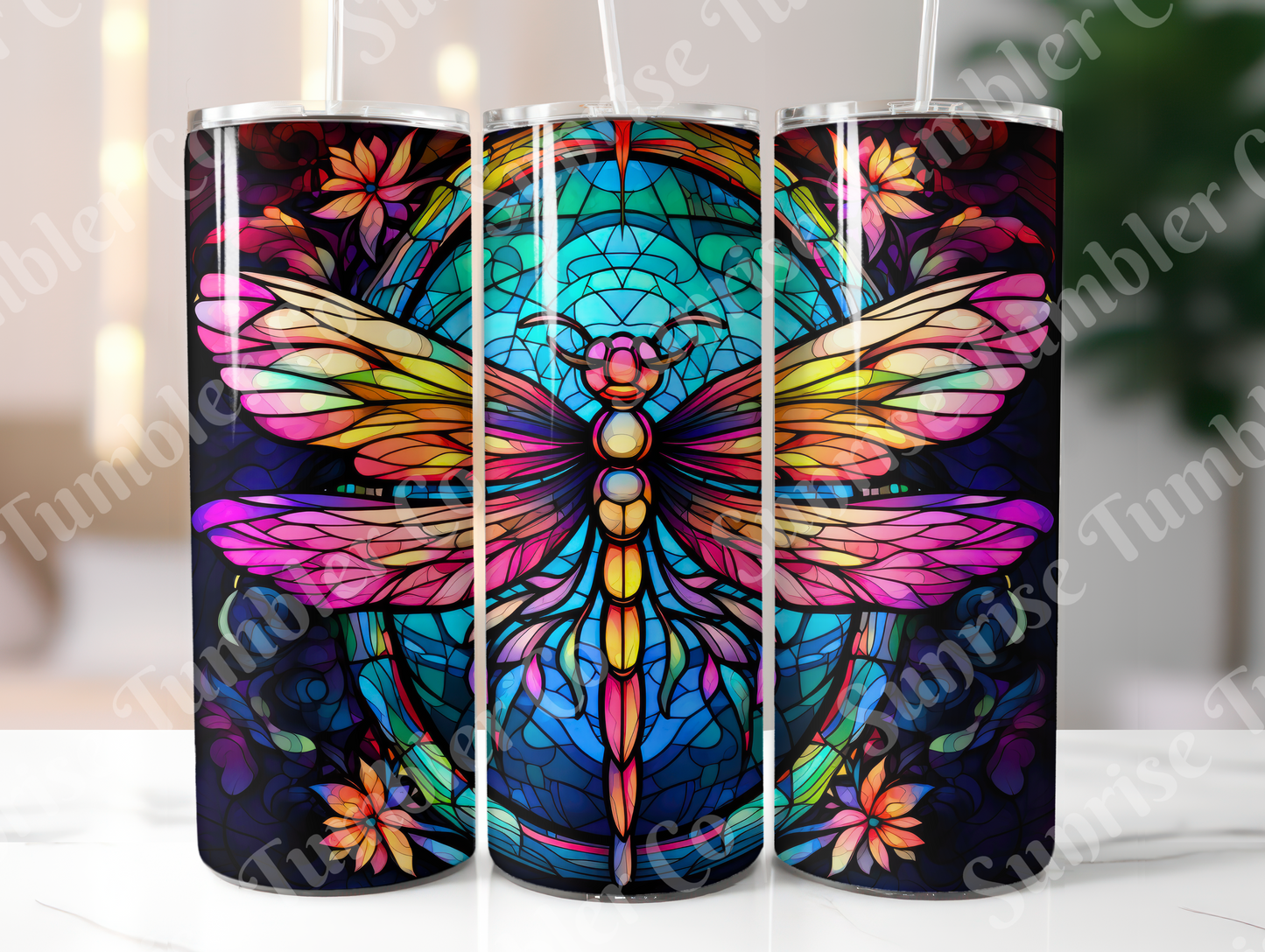 Dragonfly Variety Part 2 - 20oz and 30oz Tumblers (Glow In The Dark Green And Blue Available)