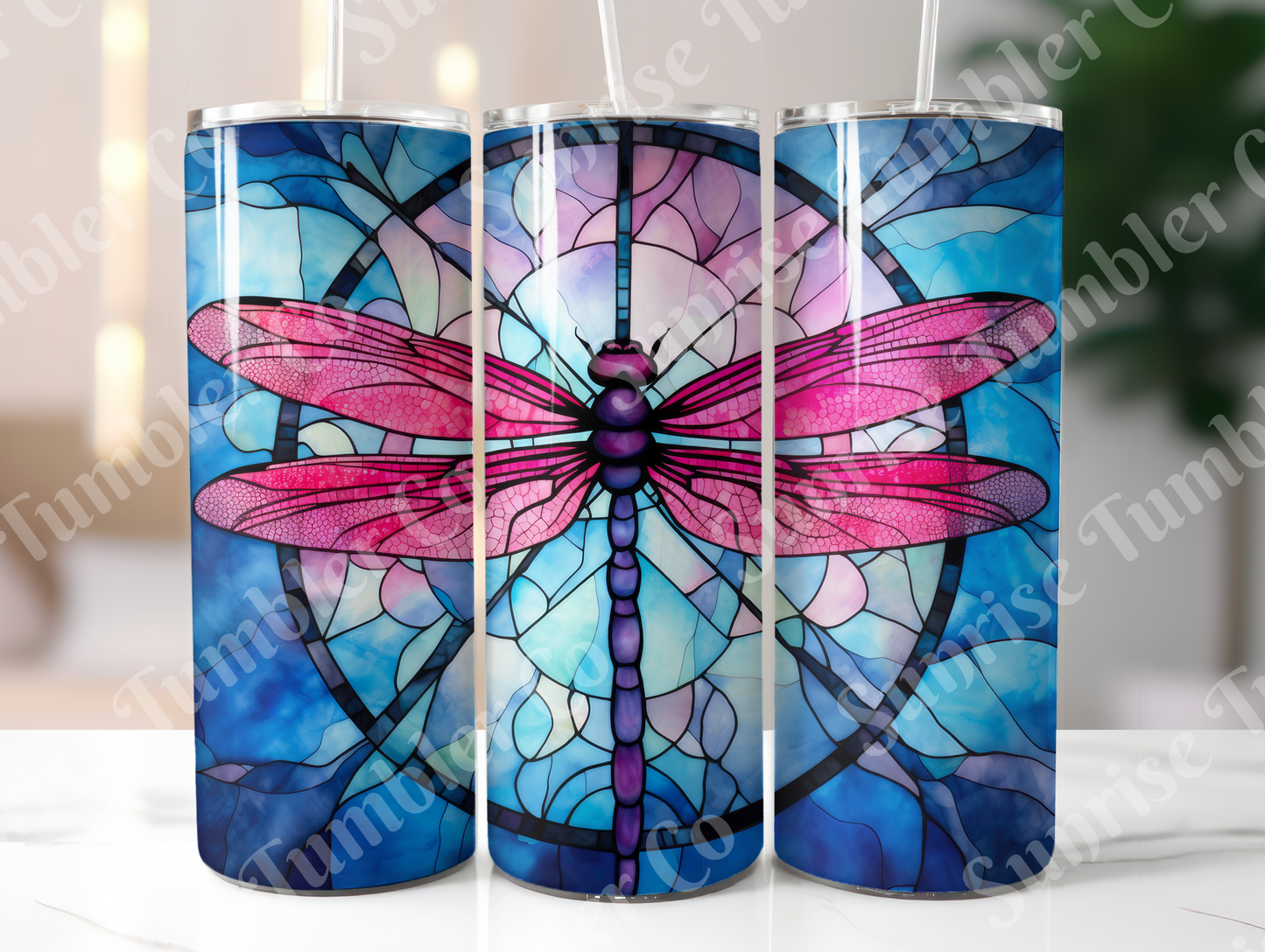 Dragonfly Variety Part 2 - 20oz and 30oz Tumblers (Glow In The Dark Green And Blue Available)