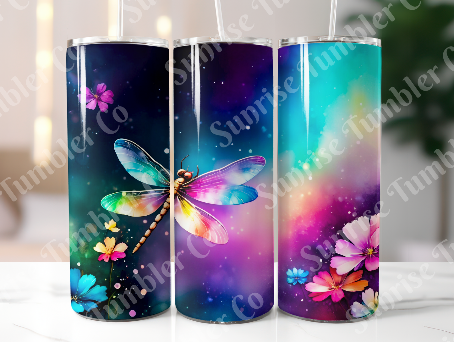 Dragonfly Variety Part 1 - 20oz and 30oz Tumblers (Glow In The Dark Green And Blue Available)