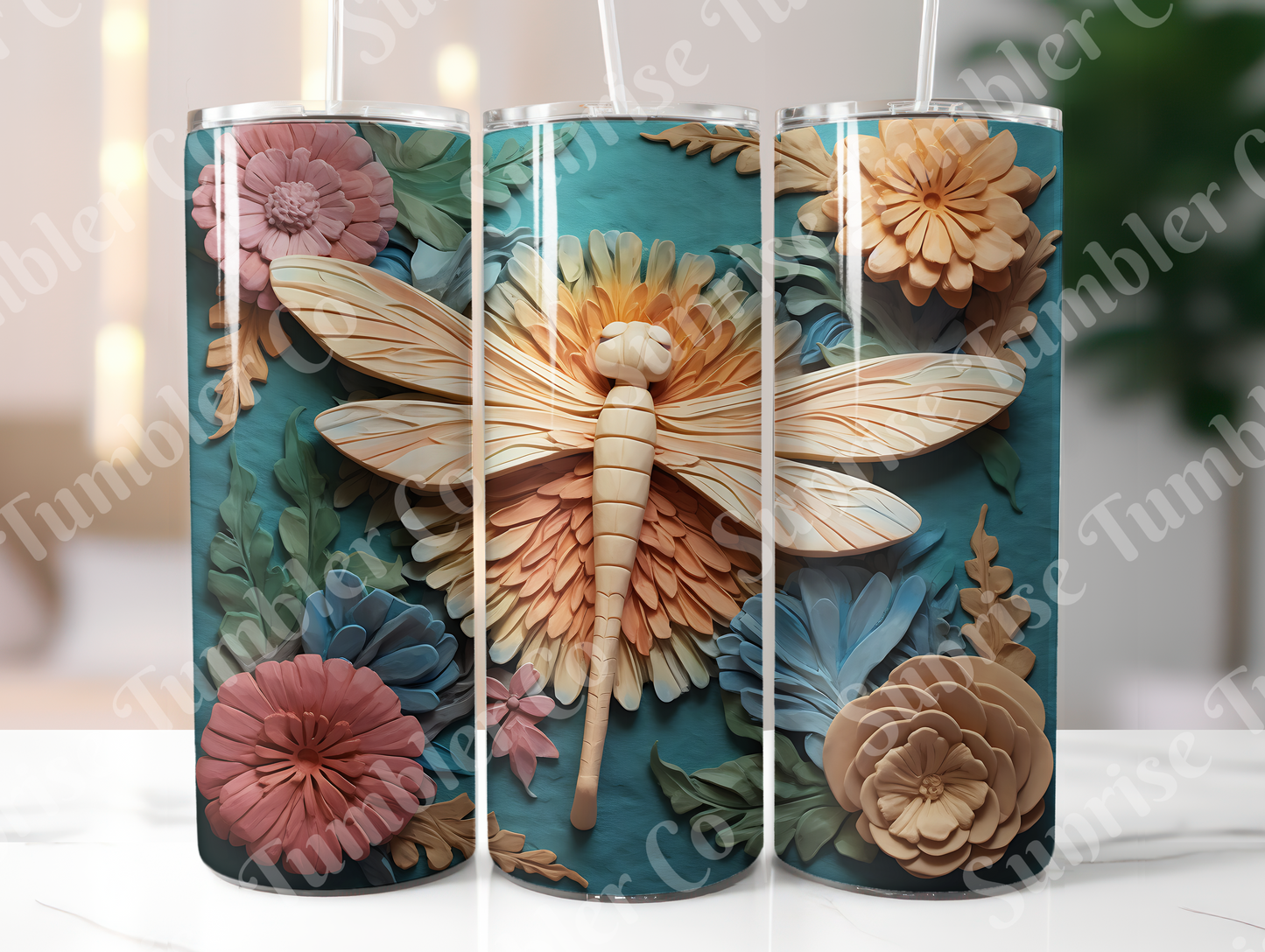 Dragonfly Variety Part 2 - 20oz and 30oz Tumblers (Glow In The Dark Green And Blue Available)
