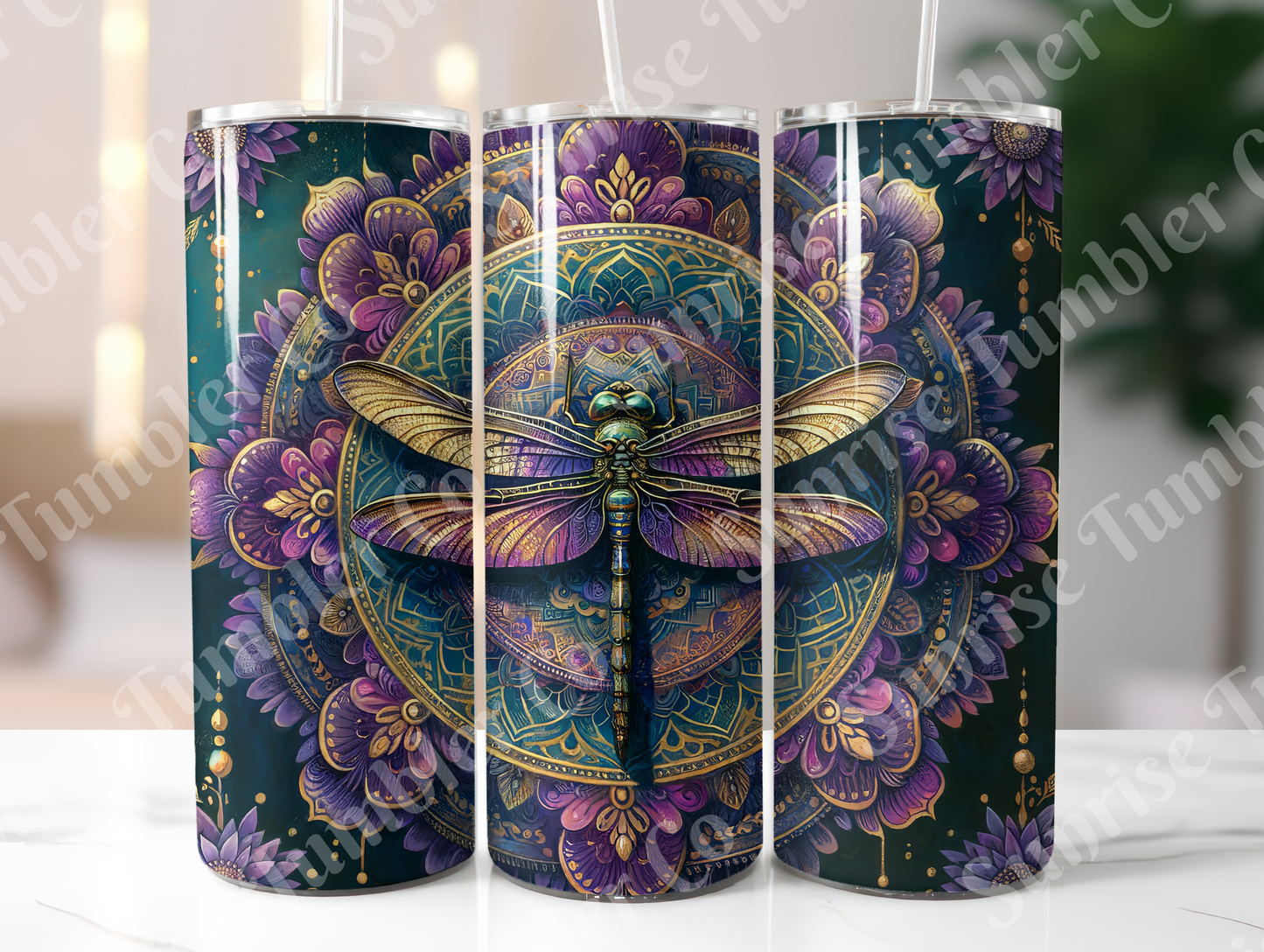 Dragonfly Variety Part 1 - 20oz and 30oz Tumblers (Glow In The Dark Green And Blue Available)