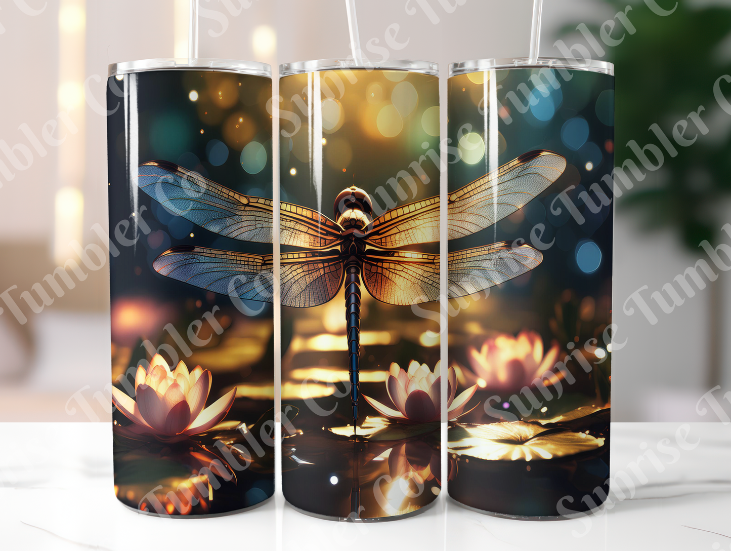Dragonfly Variety Part 1 - 20oz and 30oz Tumblers (Glow In The Dark Green And Blue Available)