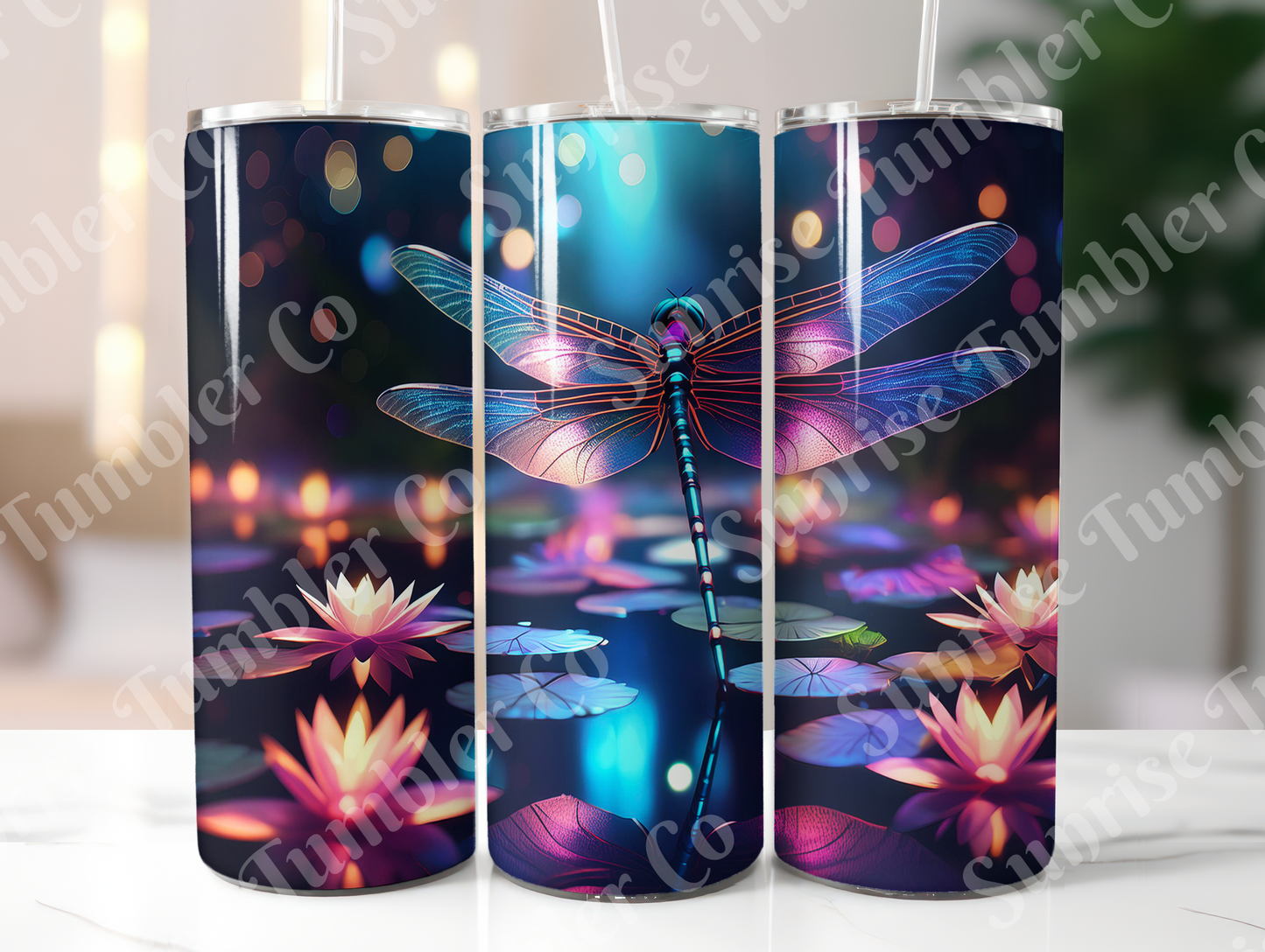 Dragonfly Variety Part 1 - 20oz and 30oz Tumblers (Glow In The Dark Green And Blue Available)