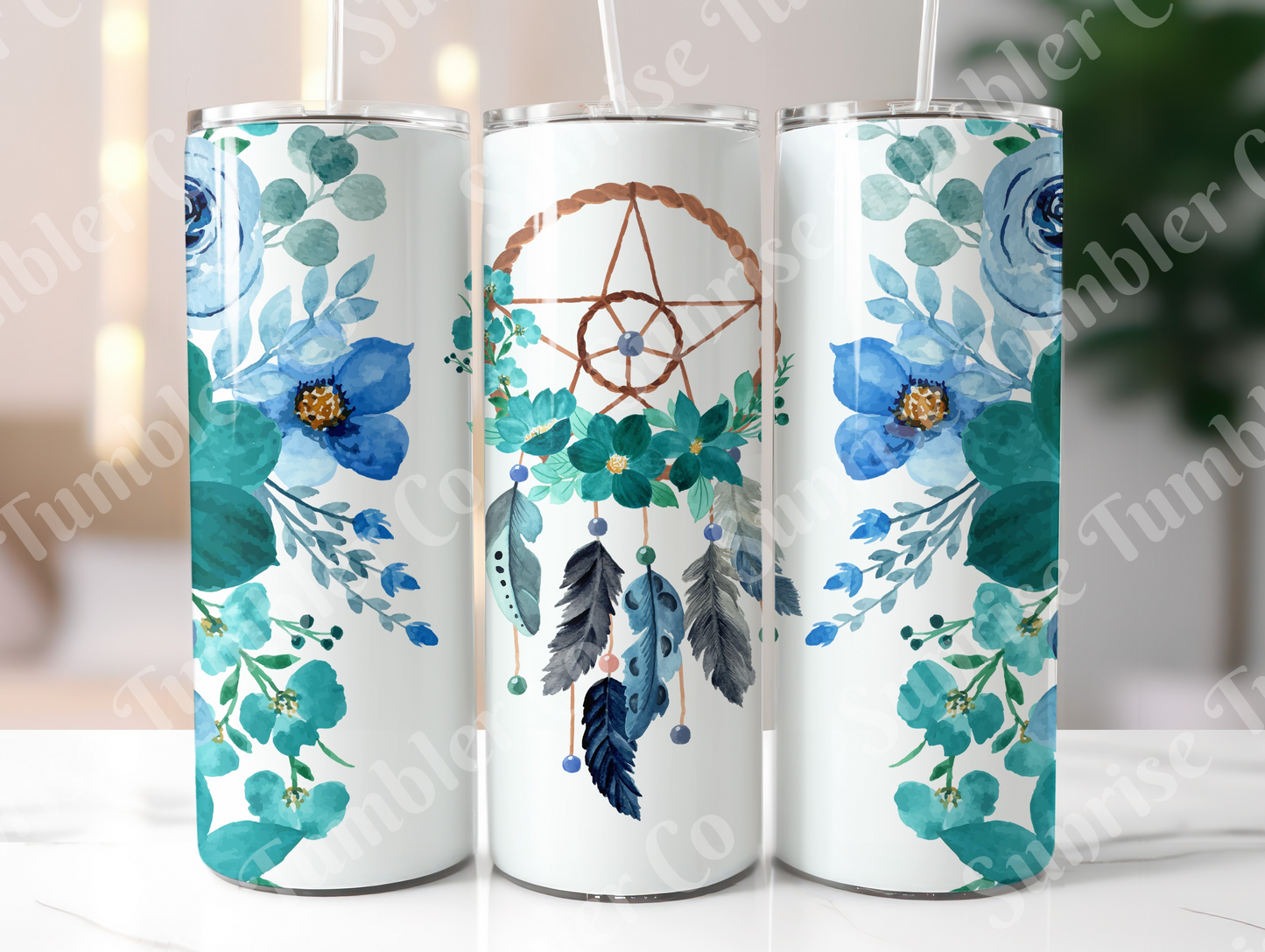 Dream Catcher Variety - 20 oz and 30 oz Tumblers (Glow In The Dark Green and Blue Options Available)