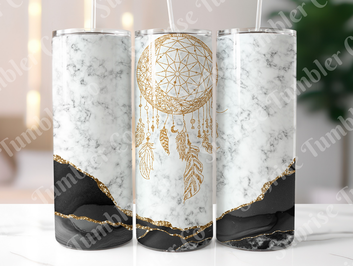 Dream Catcher Variety - 20 oz and 30 oz Tumblers (Glow In The Dark Green and Blue Options Available)